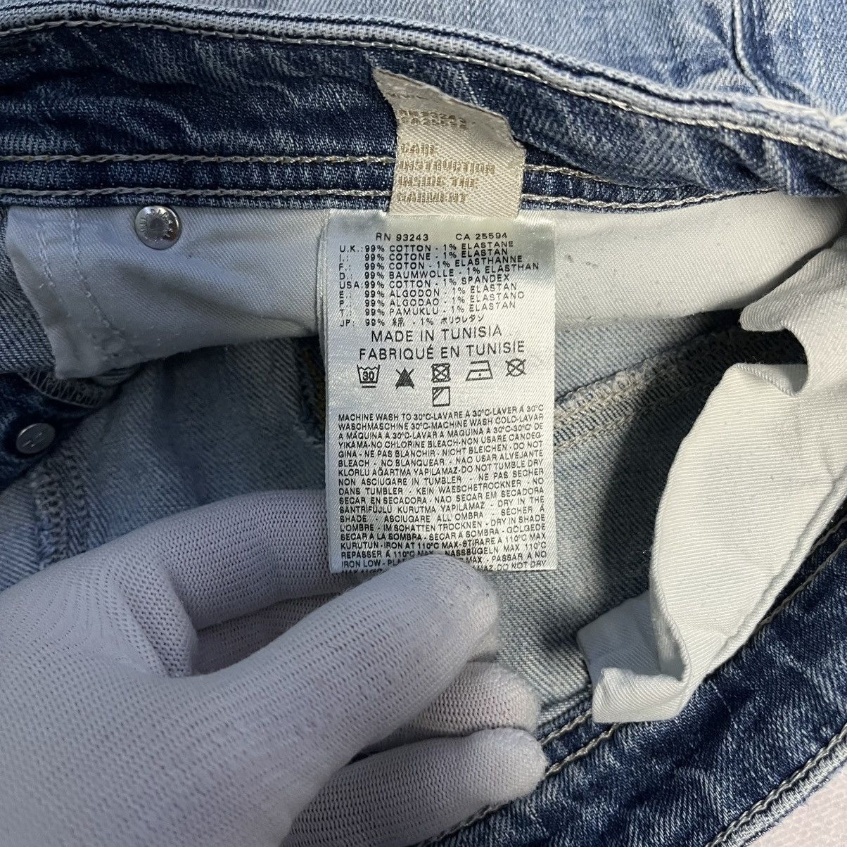 Diesel × Vintage Vintage Diesel Distressed Denim Jeans Safado Y2K Avant-Garde Size US 32 / EU 48 - 11 Thumbnail