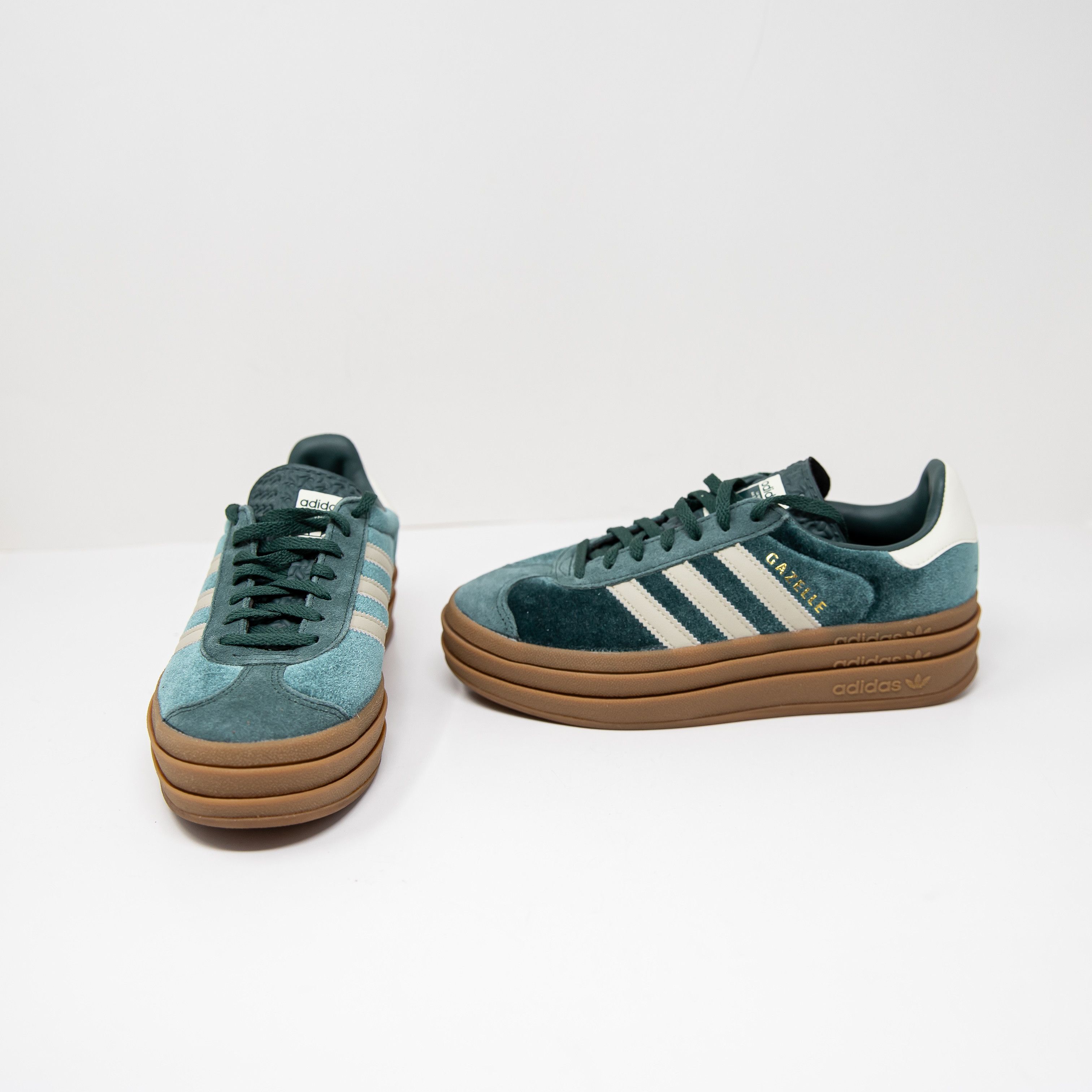Adidas Gazelle Bold - Magic Beige / Collegiate Green / Cream | Grailed