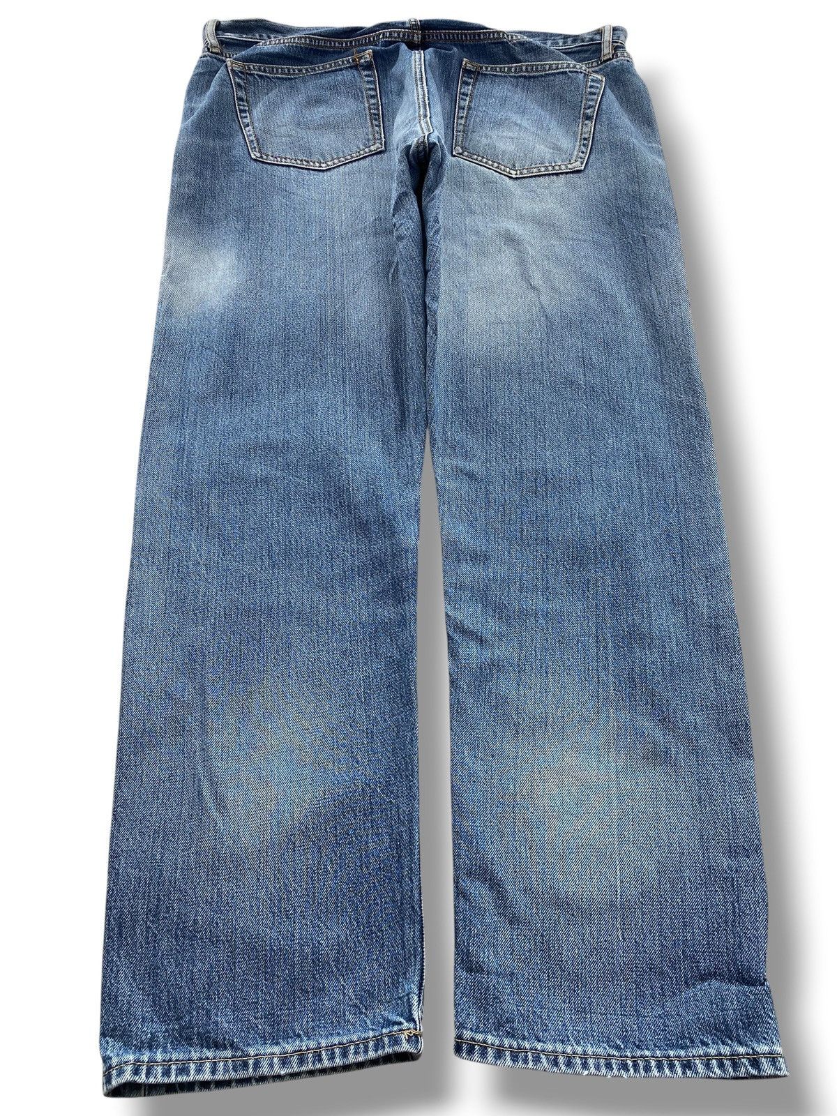 Uniqlo Uniqlo X Selvedge Faded Wash Ripped Style Straight Leg Jeans Size US 36 / EU 52 - 3 Thumbnail