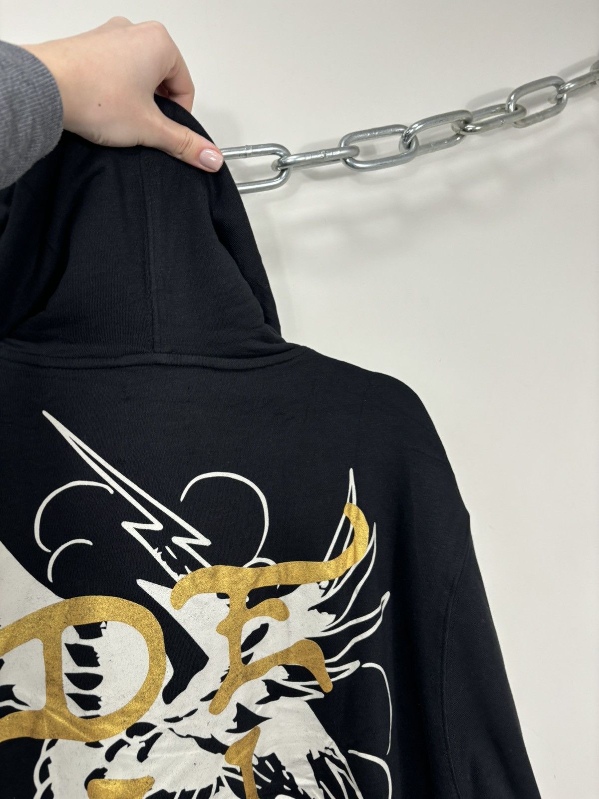 Ed Hardy Vintage Ed Hardy Skull Tattoo Y2K NEW Hype Black Hoodie Size US XL / EU 56 / 4 - 16 Thumbnail