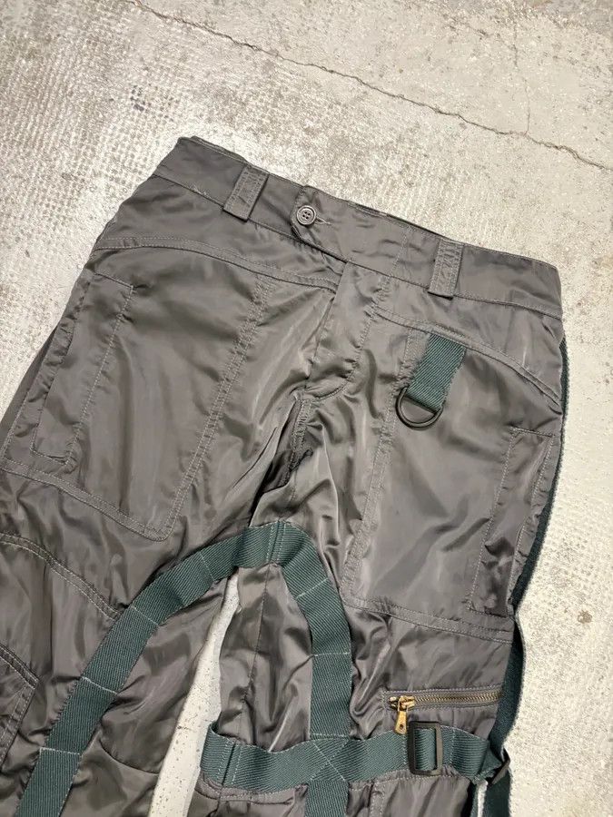 Dolce & Gabbana AW2003 Dolce & Gabbana Grey Nylon Bondage Cargo Pants Size US 30 / EU 46 - 7 Thumbnail