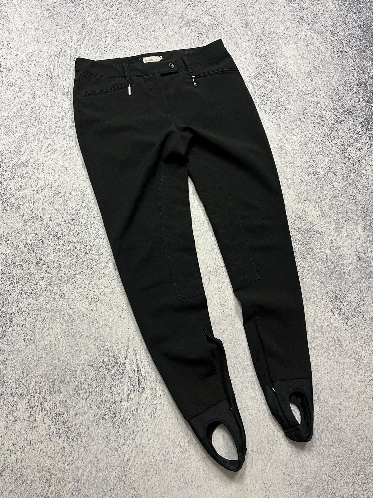 Moncler Moncler Women’s Pants Stretch Ski Stirrup Leggings Black Size 30" / US 8 / IT 44 - 3 Thumbnail
