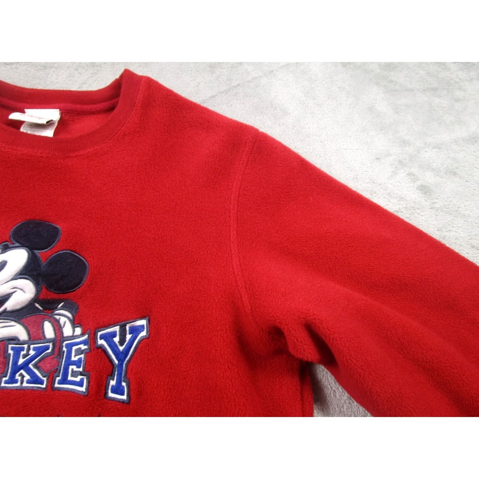 Disney Disney Sweater Womens Small Red Fleece Pullover Mickey Mouse Pullover Size S / US 4 / IT 40 - 2 Thumbnail