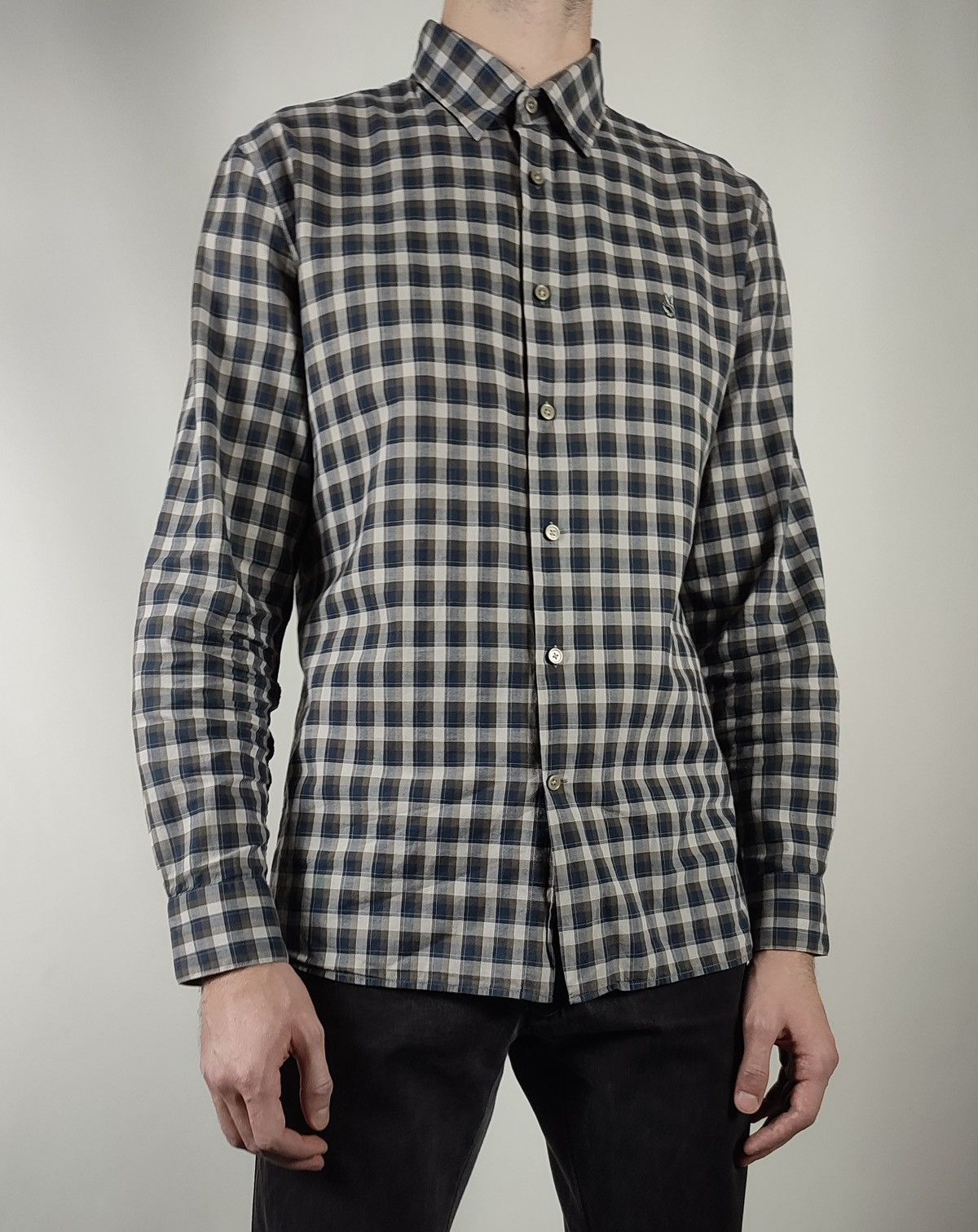 John Varvatos John Varvatos Flannel Check Long Sleeve Shirt Size US L / EU 52-54 / 3 - 1 Thumbnail