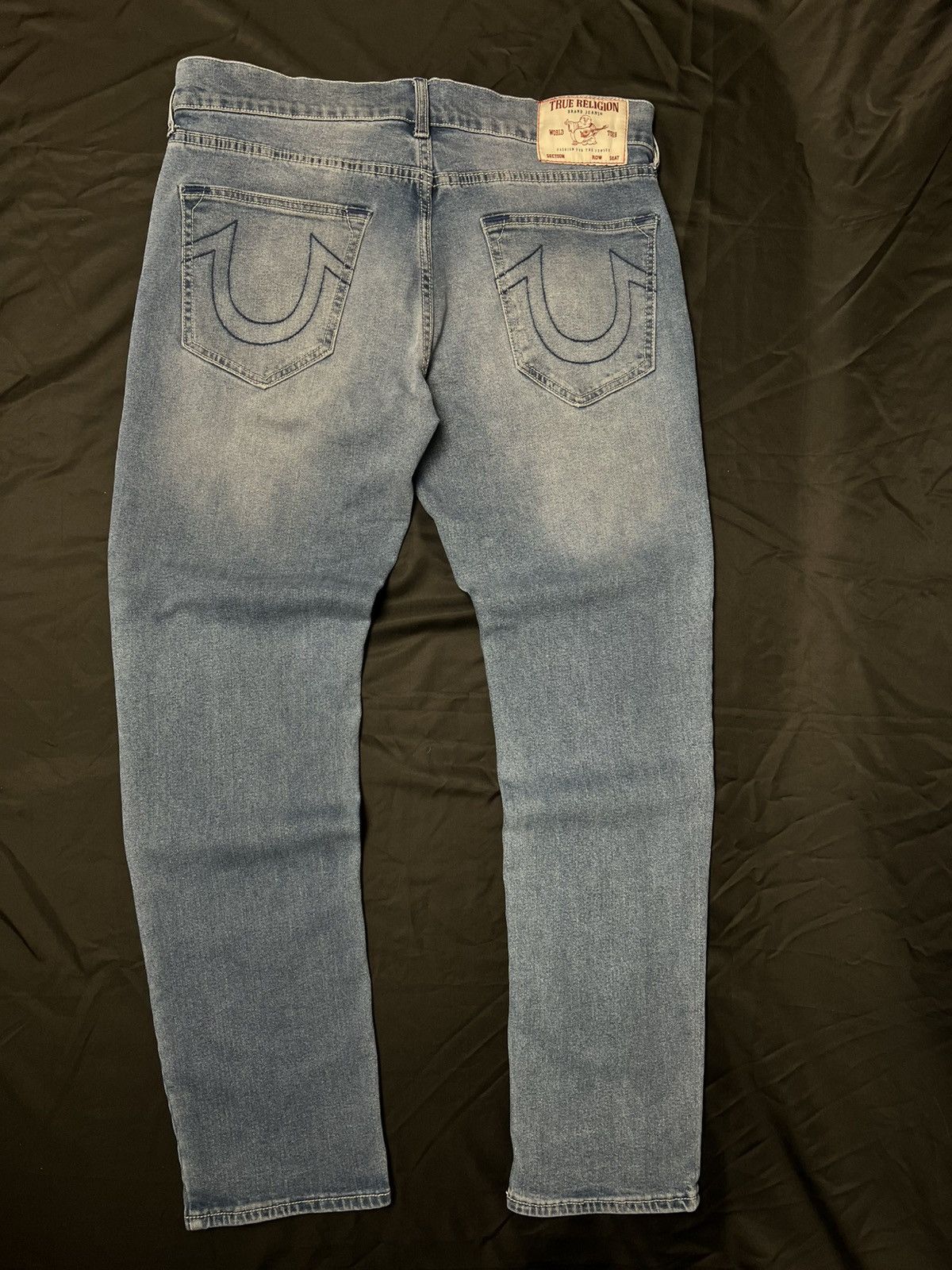 True Religion True Religion Men W34 Geno Relaxed Slim Y2K Light Wash Jeans Size US 34 / EU 50 - 2 Thumbnail