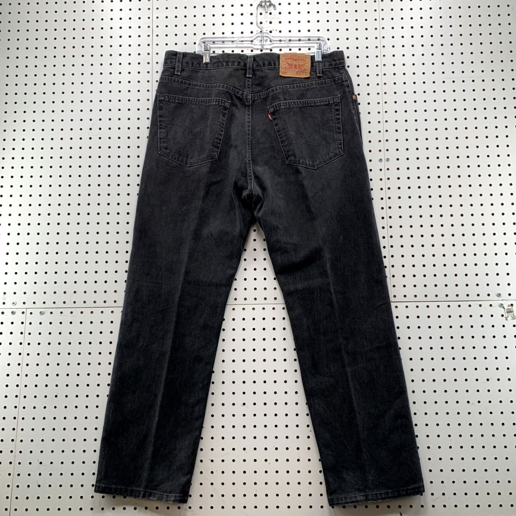 Levi's VINTAGE Levi's 505 Black Denim Jeans Size 40x32 FIts 38x31 Faded Straight Men Jeans 90s Levi's 500 Series Size US 40 / EU 56 - 7 Thumbnail