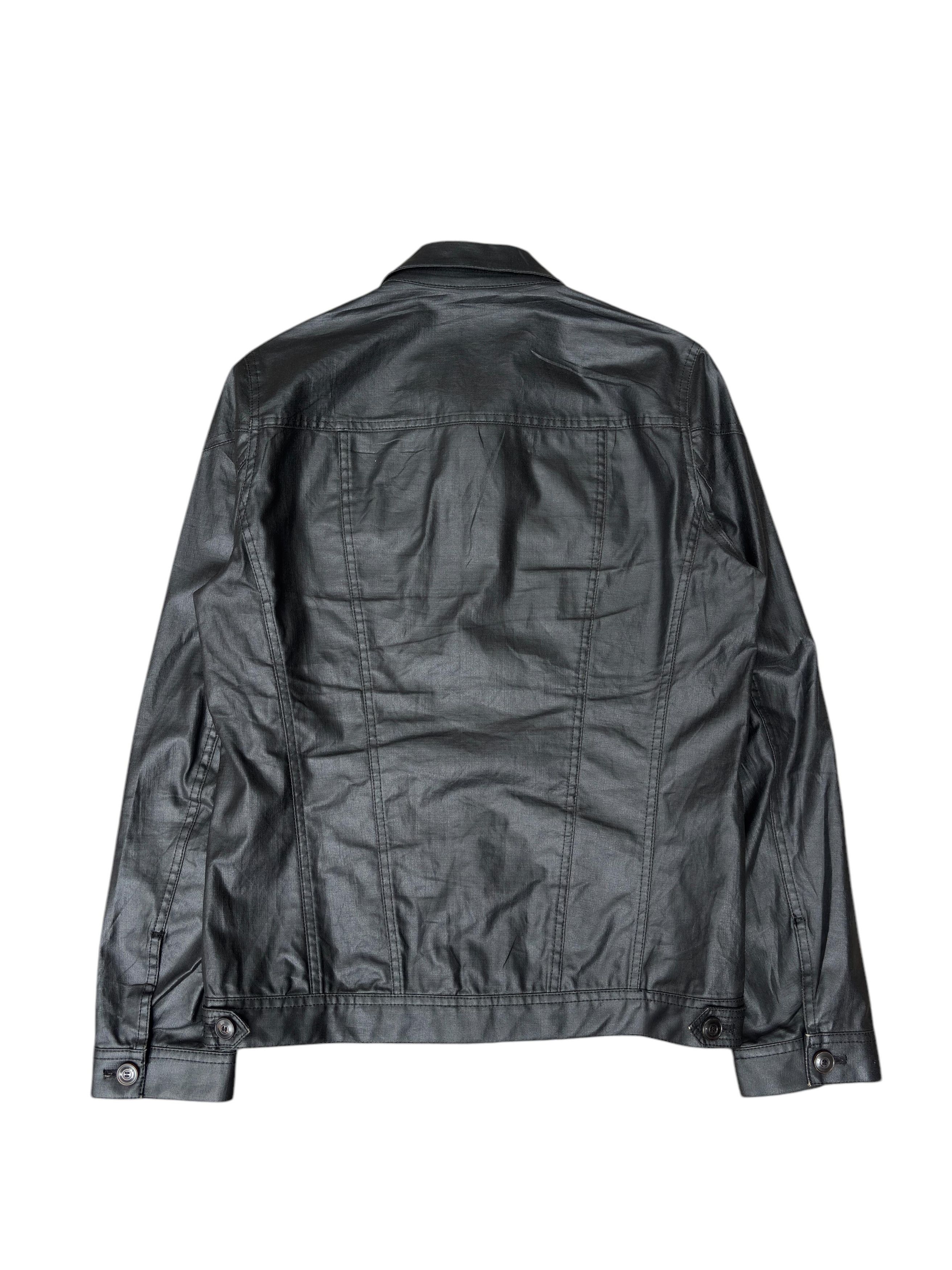 Japanese Brand Satoru Tanaka Coated Trucker Jacket Made In Japan Size US M / EU 48-50 / 2 - 2 Thumbnail