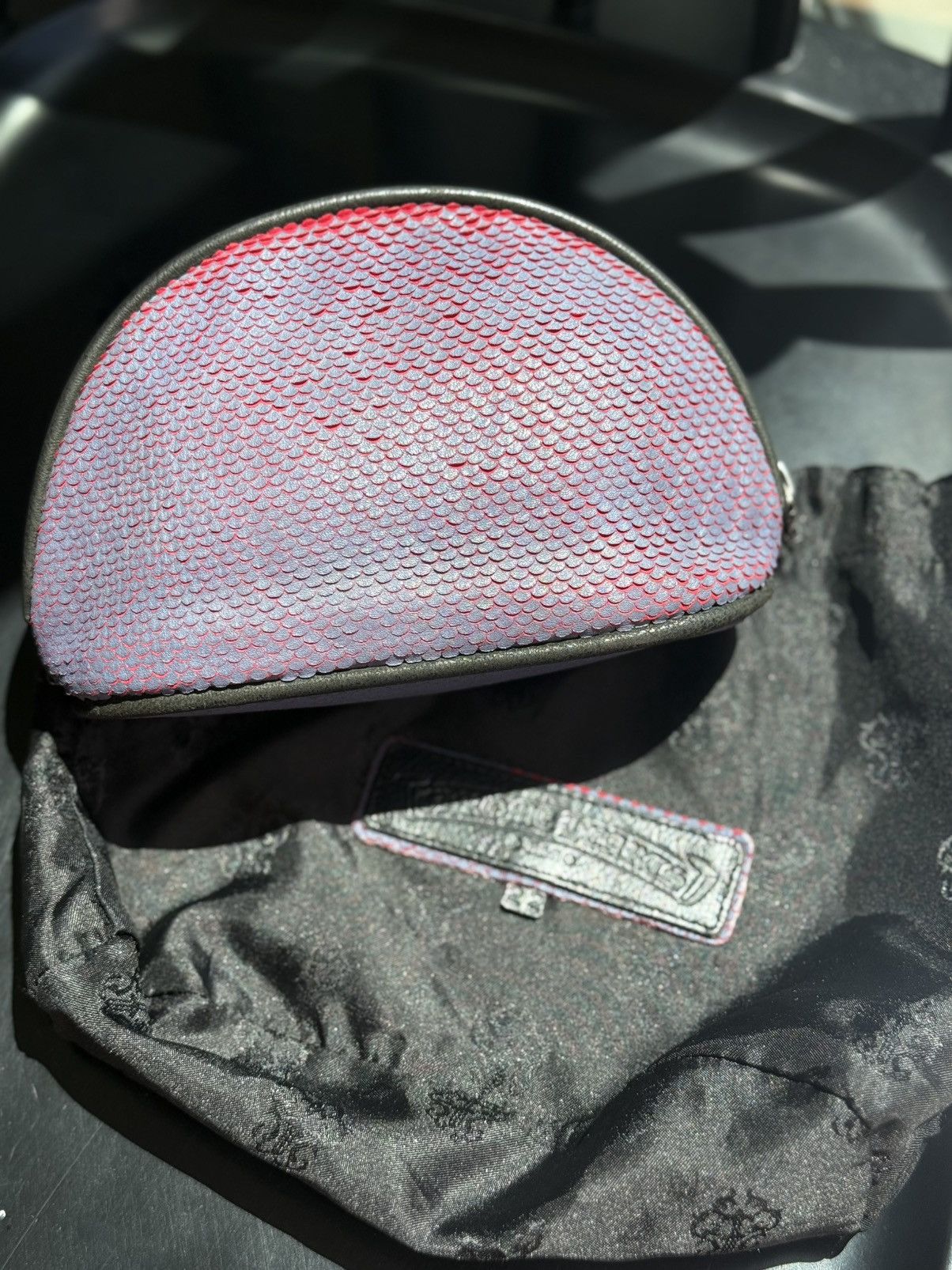 Chrome Hearts CHROME HEARTS LIZARD SKIN TOILETRY POUCH ULTRA RARE Size ONE SIZE - 2 Thumbnail