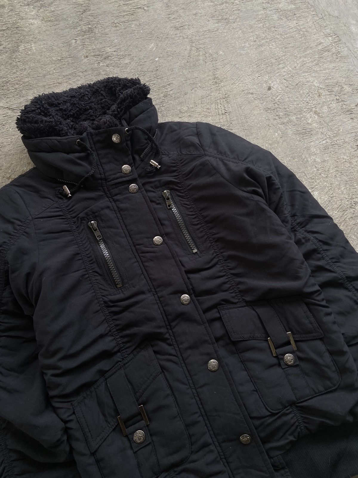 Japanese Brand 2000s Japanese Brand - Vkei Apocalypse Style Trim Fur Jacket Size US L / EU 52-54 / 3 - 2 Thumbnail