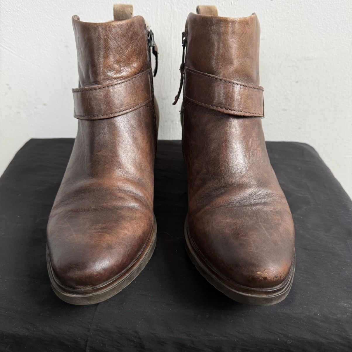 Guidi Mjus Avant Garde Brown Leather Ankle Boots Size US 10 / IT 40 - 5 Thumbnail