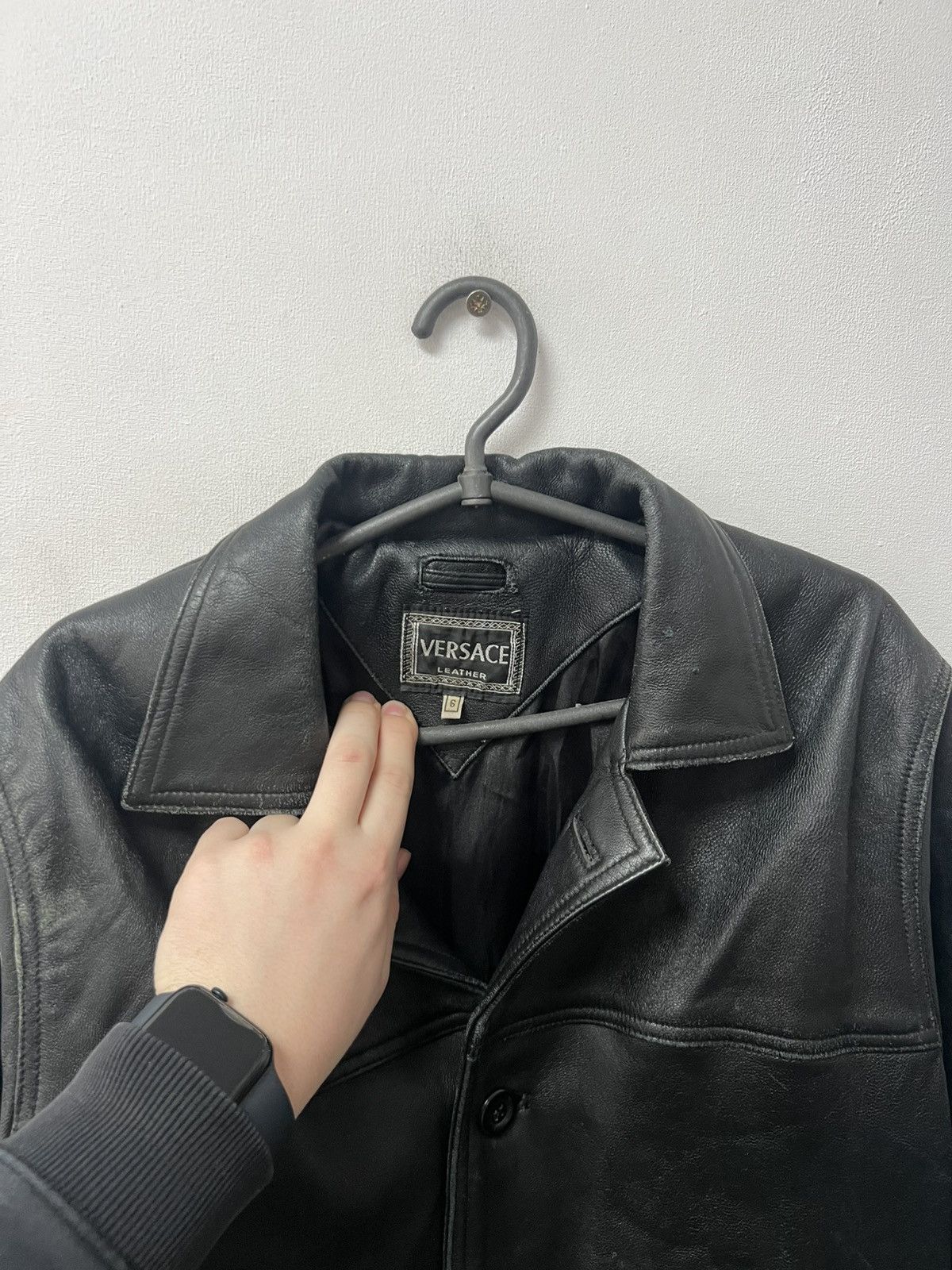 Versace Vintage Versace Leather Jacket size S Mens Luxury Size US S / EU 44-46 / 1 - 5 Thumbnail