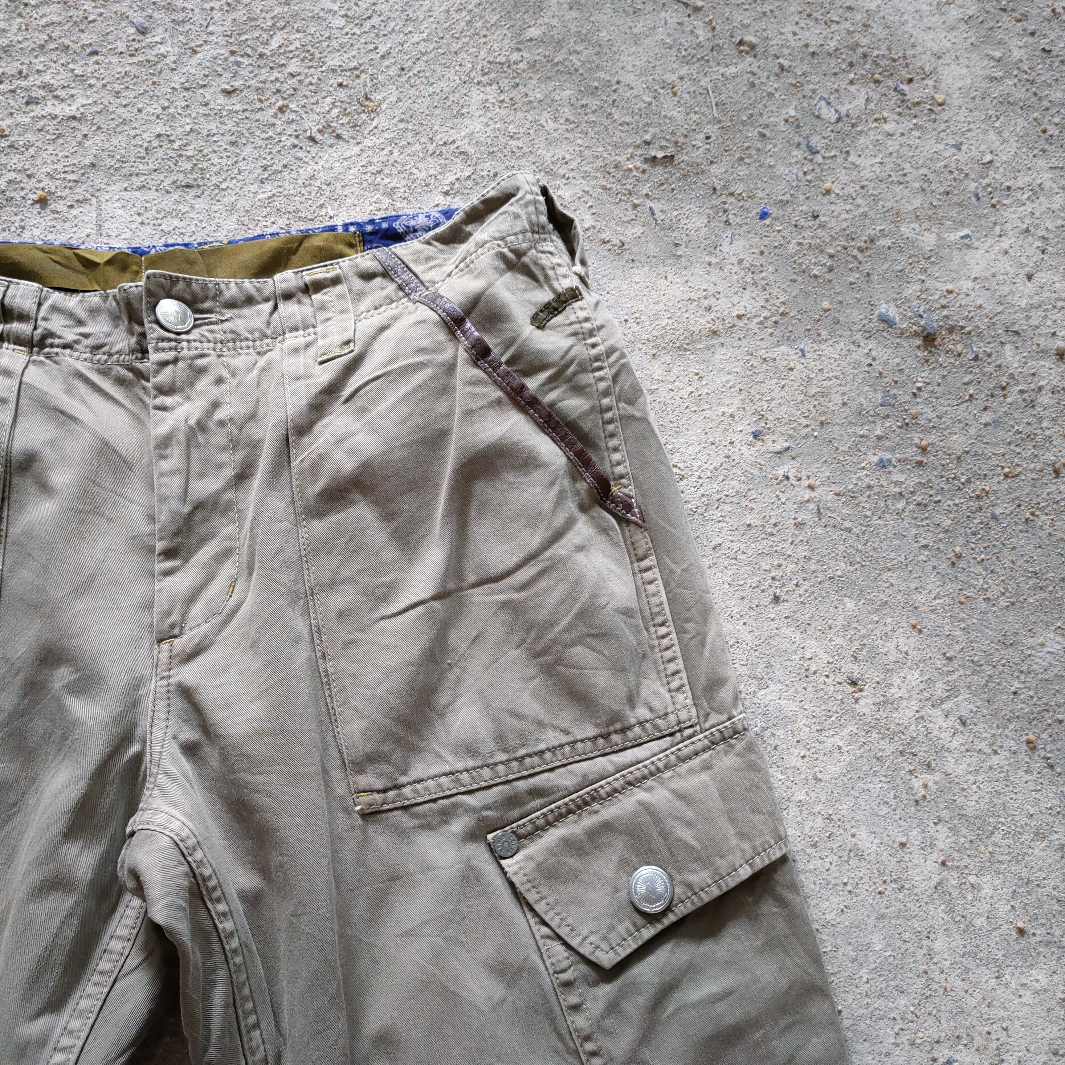 Japanese Brand VINTAGE JAPANESE BRAND FADED CARGO PANTS Size US 34 / EU 50 - 5 Thumbnail