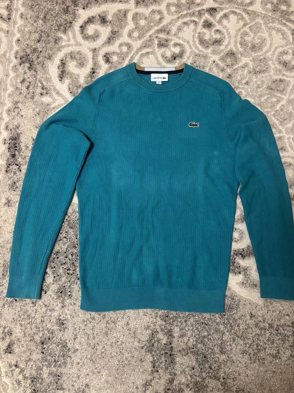 Lacoste Lacoste Knit Crewneck Sweater – Teal Blue Size: FR-3, US-S Size US S / EU 44-46 / 1 - 3 Thumbnail