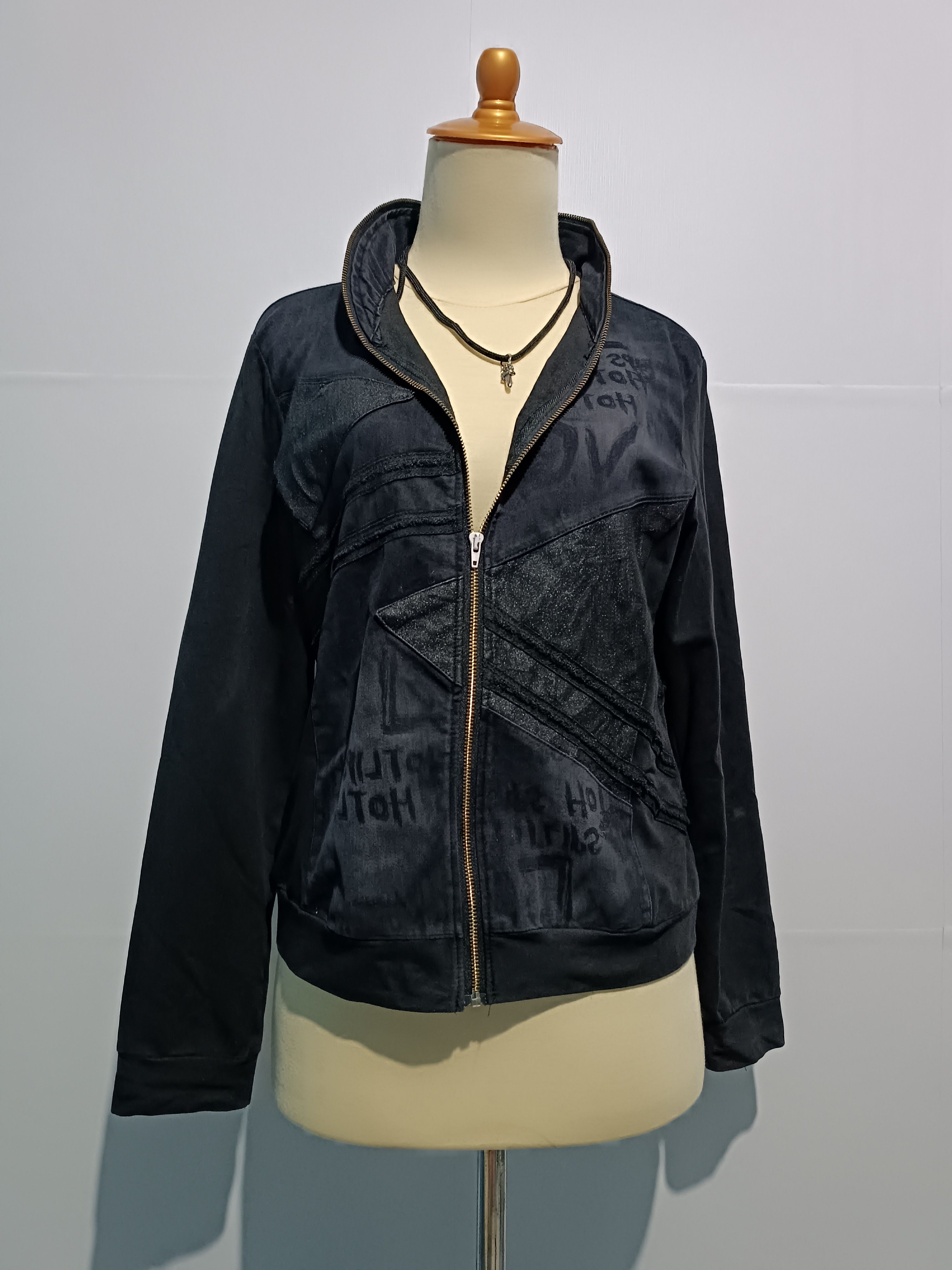 Japanese Brand Women's Full Zip Sweater Poem Style If Six Was Nine Size M / US 6-8 / IT 42-44 - 2 Thumbnail