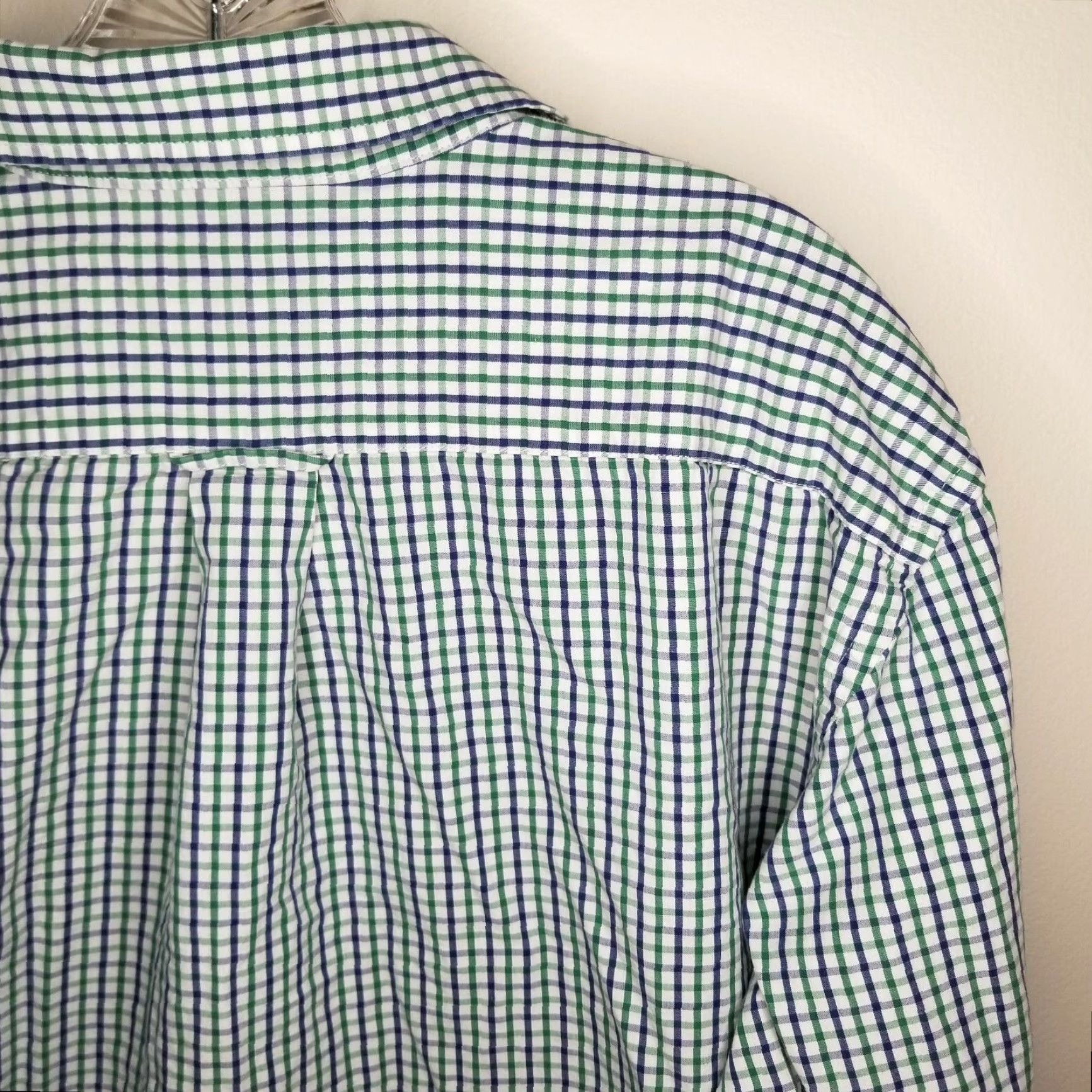 Izod IZOD Long Sleeve Button-Up Plaid Shirt Men Blue Green Size Large L Regular Mens Size US L / EU 52-54 / 3 - 5 Thumbnail