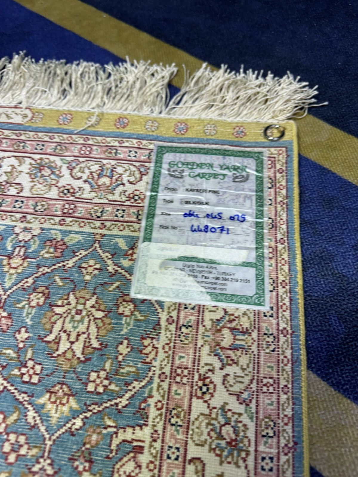 Native HANDMADE KAYSERI SILK RUG 1.5' x 2' TURKIYE CARPET Size ONE SIZE - 9 Thumbnail