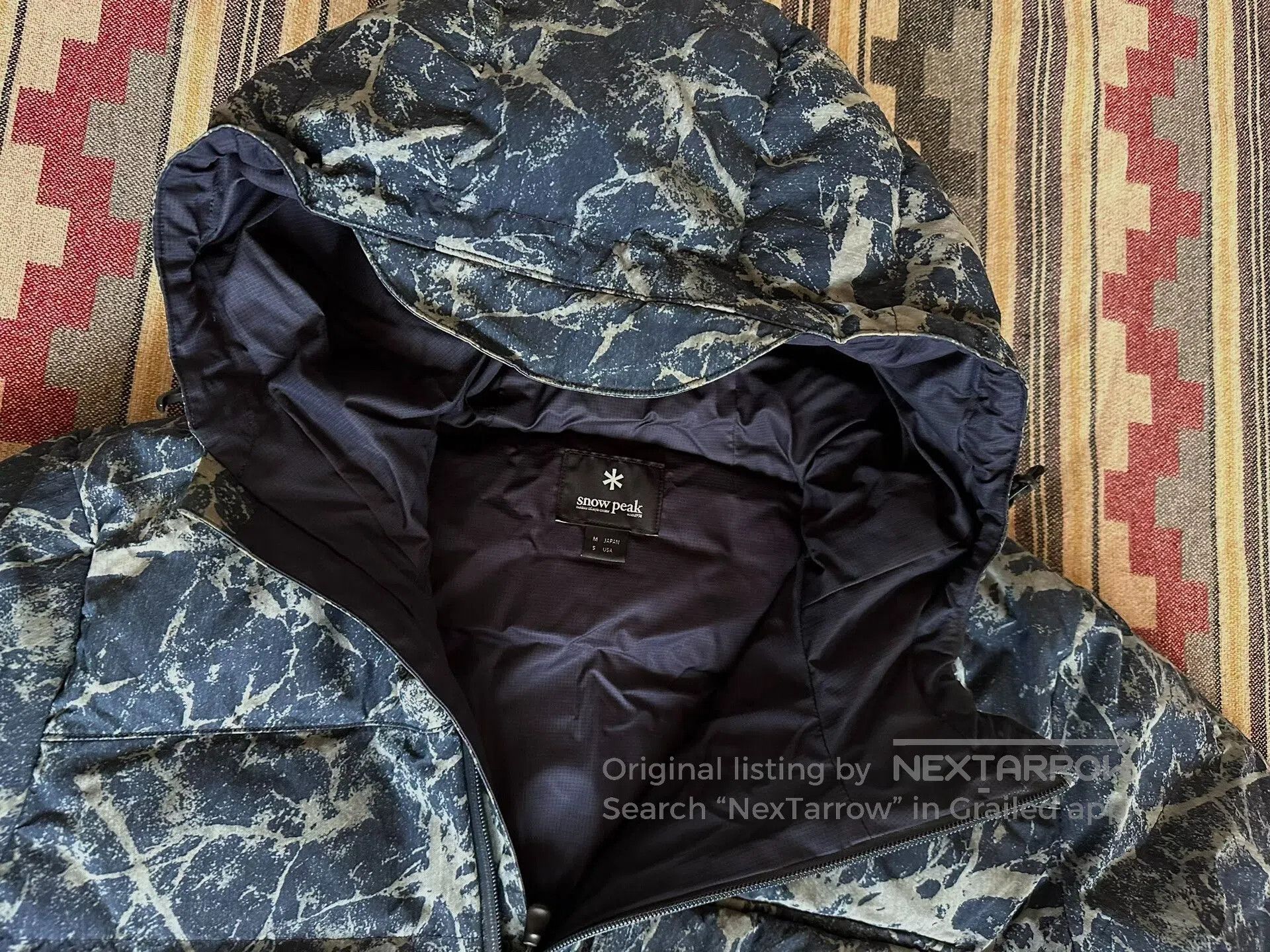 Snow Peak snow peak indigo hooded down jacket. Size US M / EU 48-50 / 2 - 5 Thumbnail