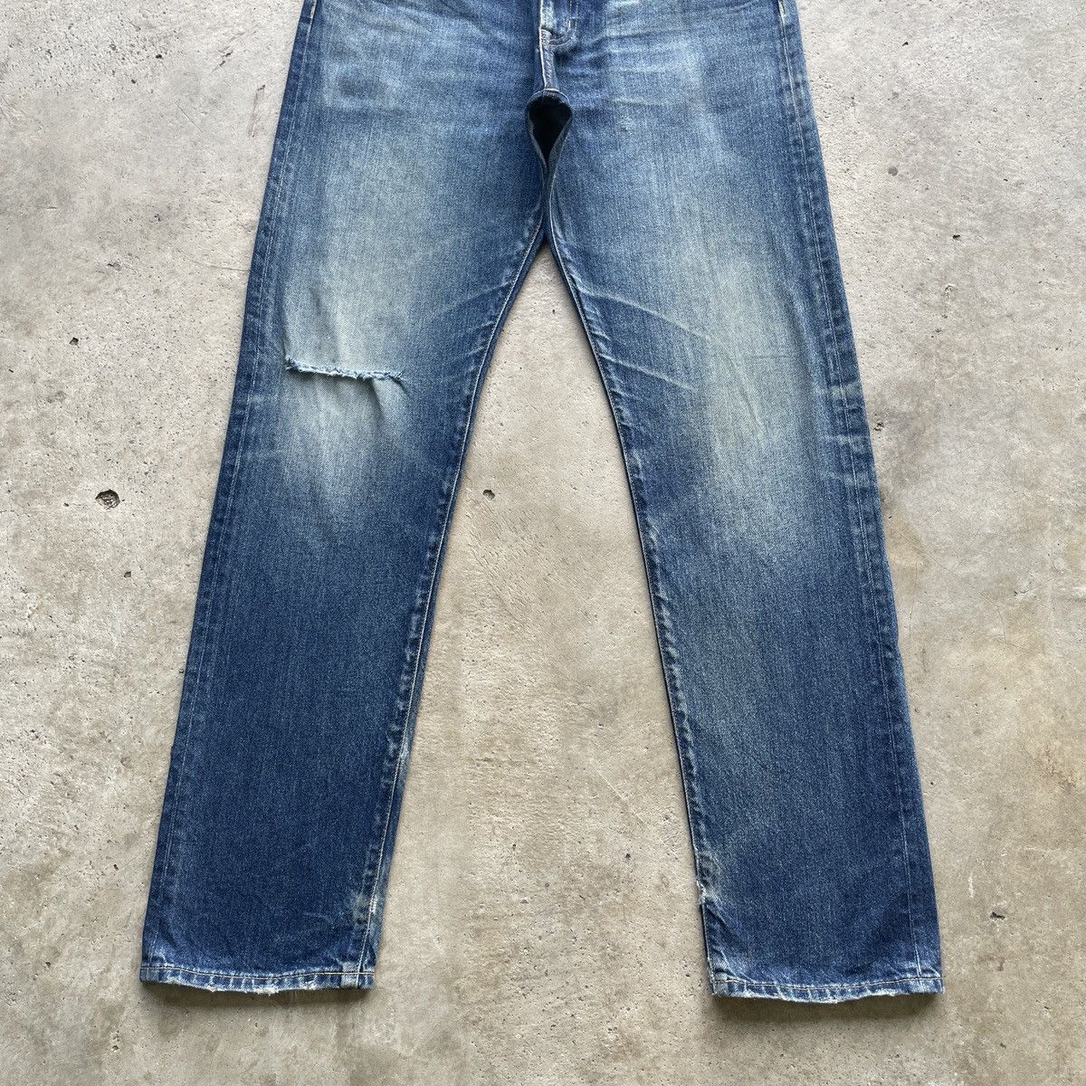 Japanese Brand W33x32 Vintage Japan Gu Jeans Distressed Faded Denim Pants Size US 33 - 4 Thumbnail