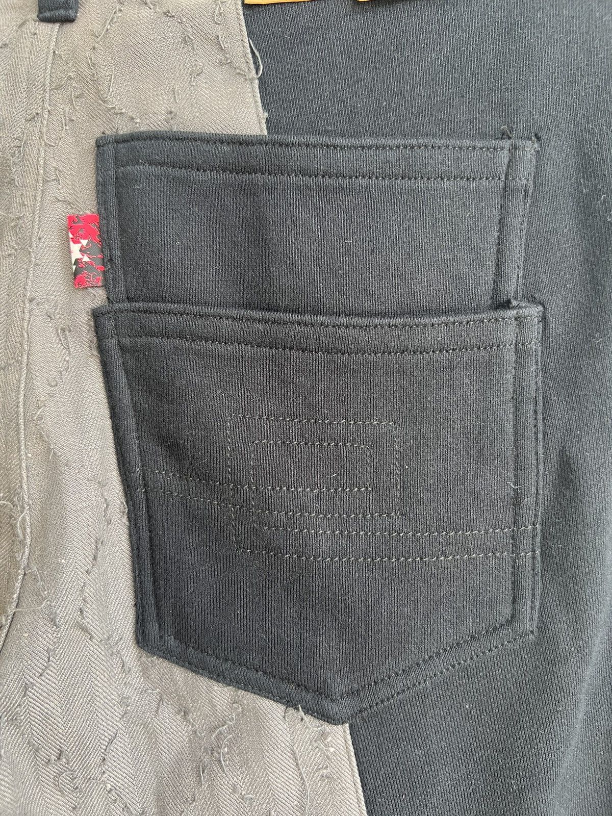 FDMTL Crazy Sashiko Stitch Boro Patchwork Hybrid Baggy Jeans Denim Size US 34 / EU 50 - 12 Thumbnail
