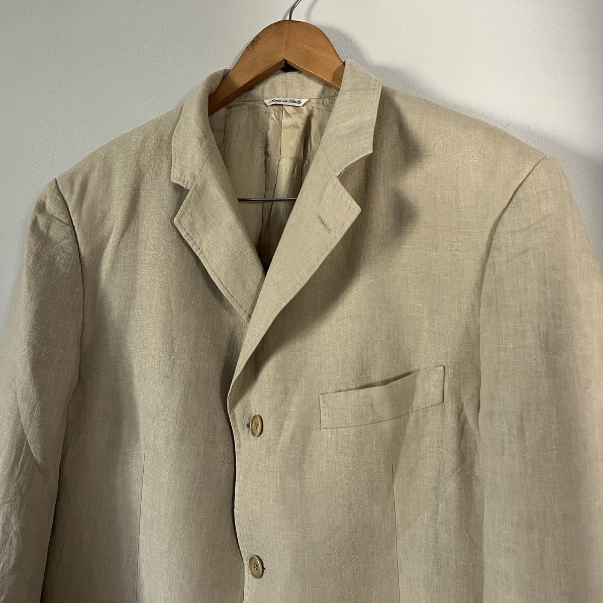 Alexander McQueen Vintage Alexandr Mcqueen Linen Blazer Size 46R - 3 Thumbnail