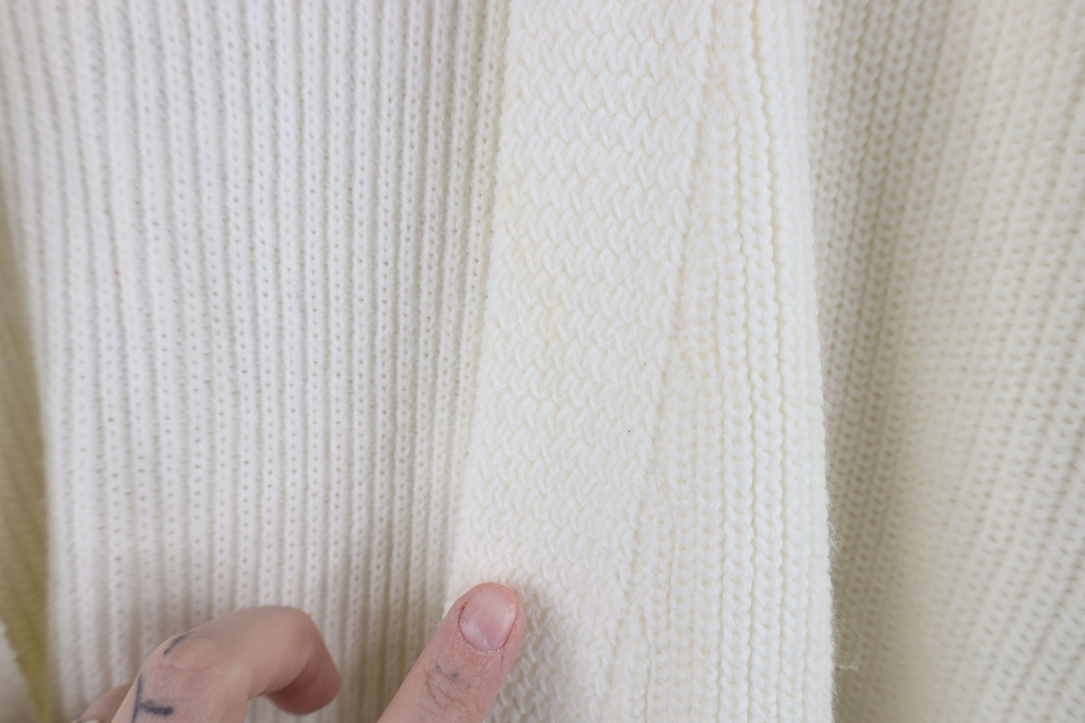 Vintage Vintage 90s Streetwear Oversized Ribbed Cardigan Sweater Size M / US 6-8 / IT 42-44 - 6 Thumbnail