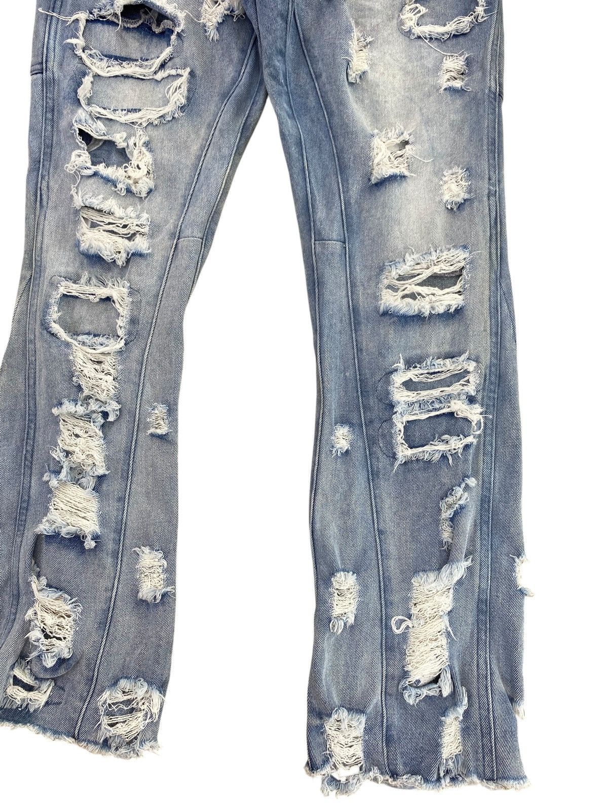 If Six Was Nine Japanese Brand Dualism Distressed Patchwork Faded Jeans Size US 30 / EU 46 - 8 Thumbnail