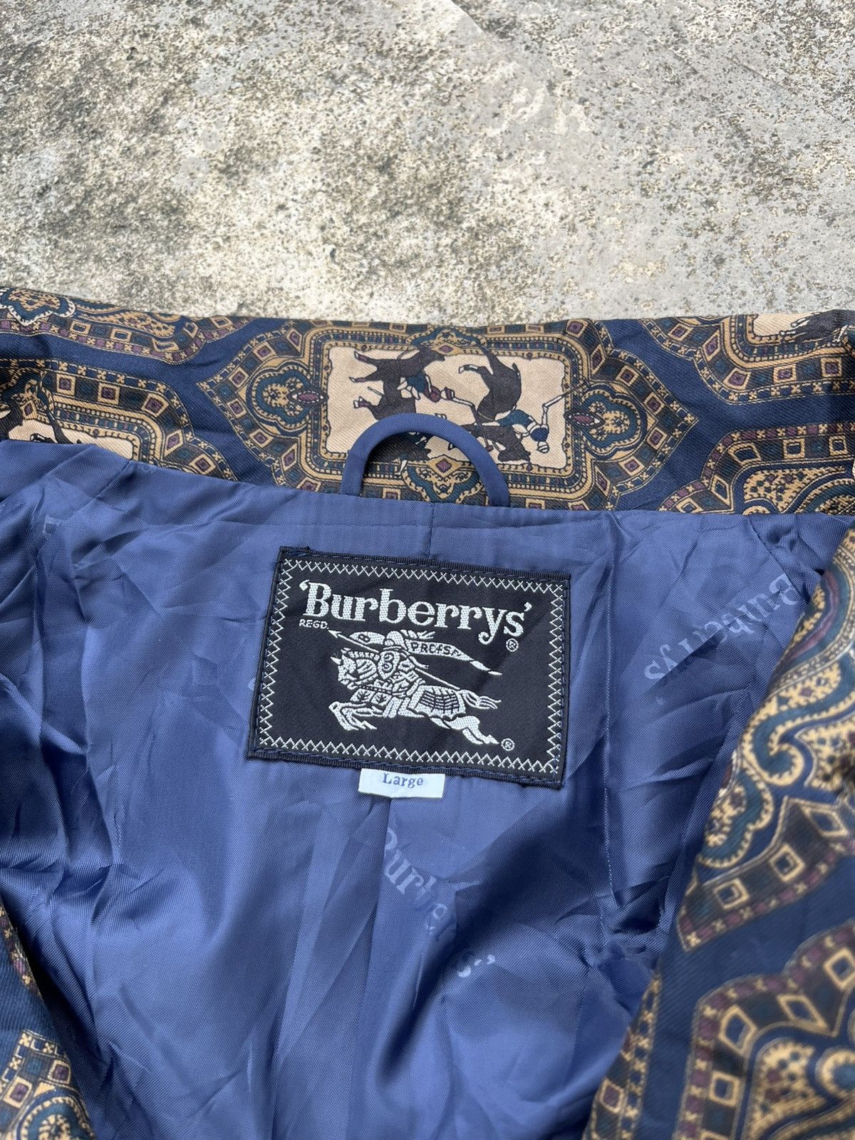 Burberry × Burberry Prorsum ⚡️LUXURY⚡️Vintage Burberry Monogram Full Logo Long Jacket Size US XL / EU 56 / 4 - 5 Thumbnail