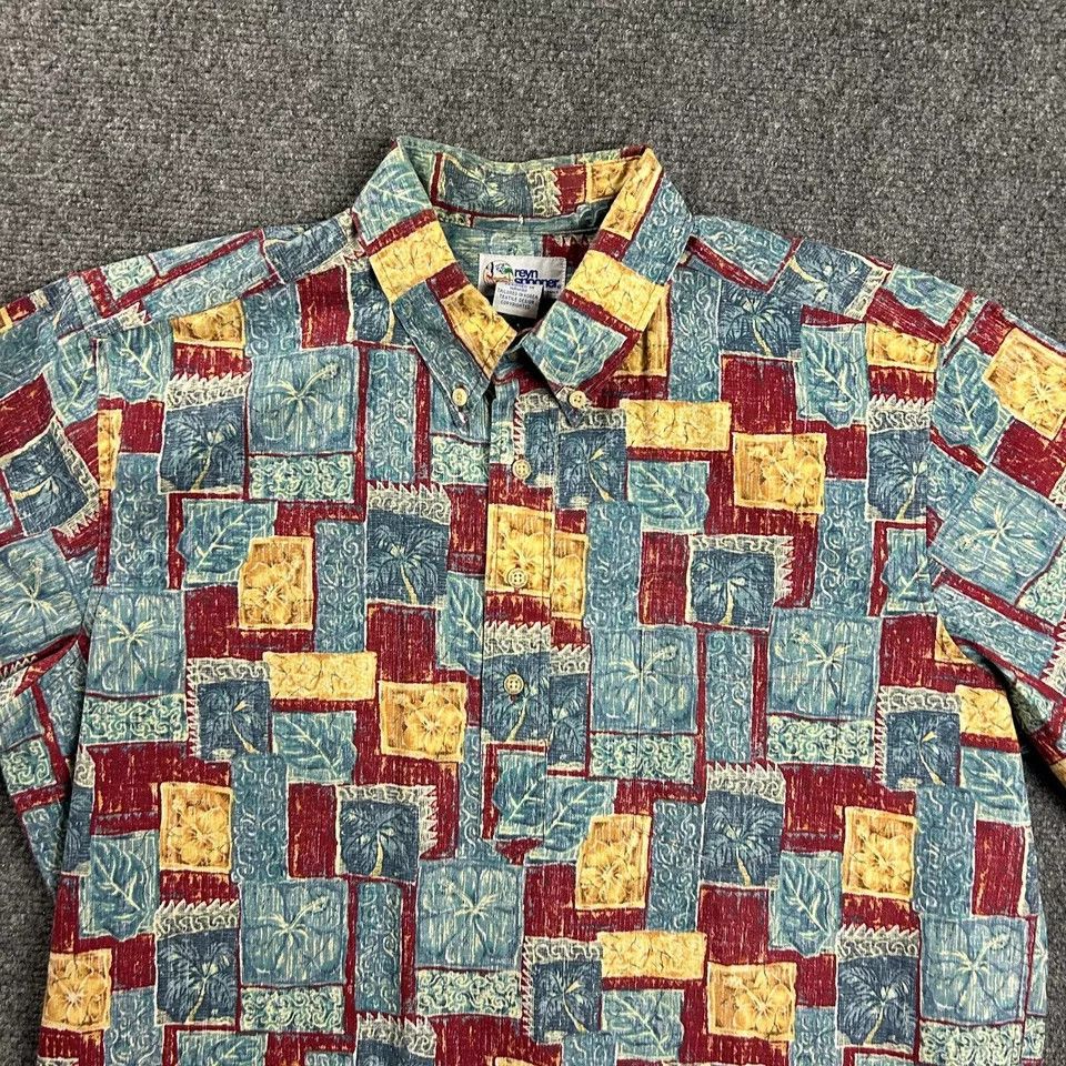 Reyn Spooner × Vintage Vintage Reyn Spooner Shirt Mens Large Hawaiian 90s Size US L / EU 52-54 / 3 - 2 Thumbnail