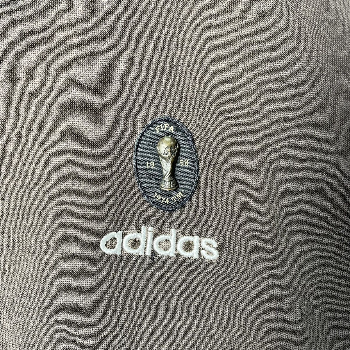 Adidas Vintage Adidas 3-Stripe FIFA 1998 Sweatshirt Size US L / EU 52-54 / 3 - 3 Thumbnail