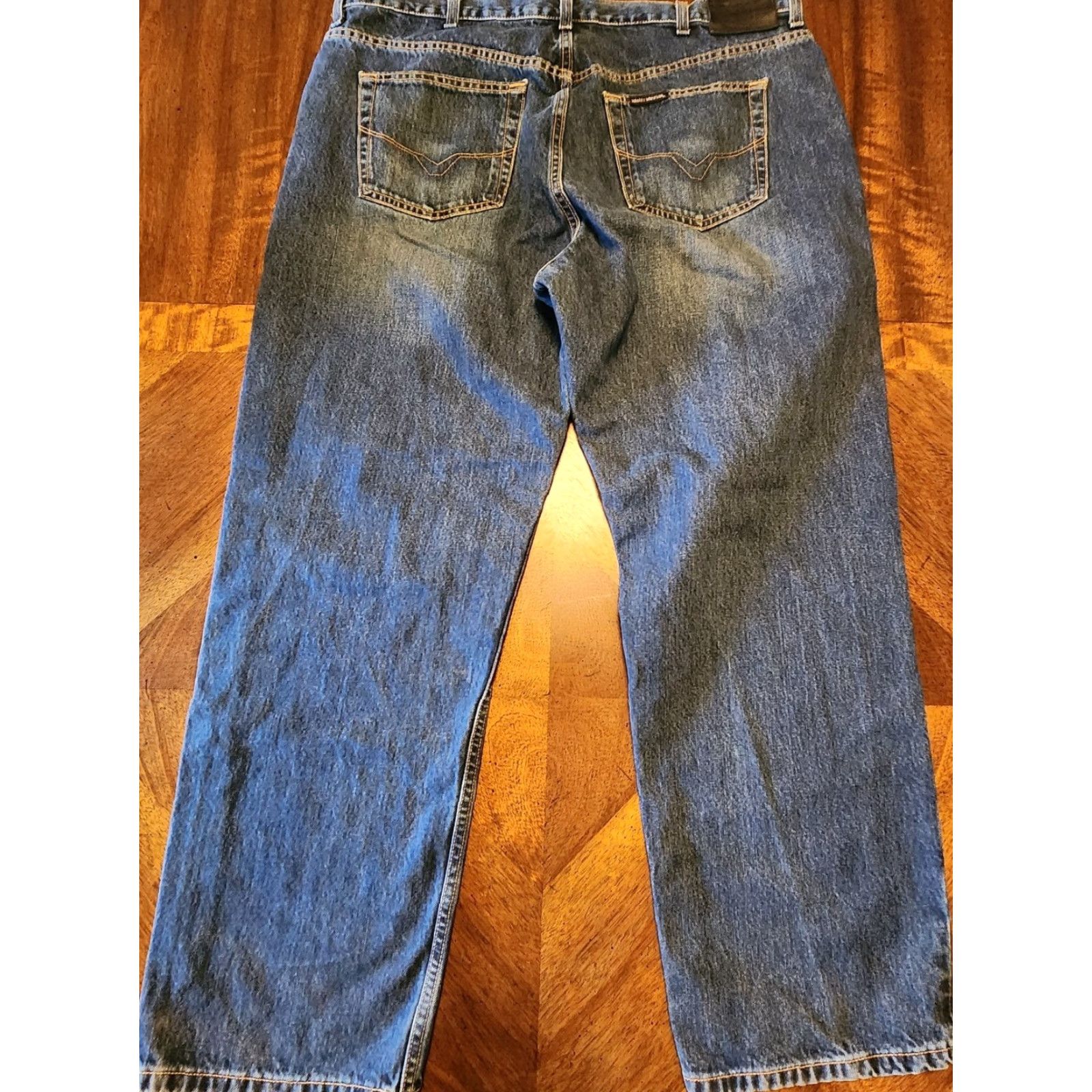 Harley Davidson HARLEY-DAVIDSON GENUINE MOTORCLOTHES JEANS STRAIGHT LEG MEN 40X30 BLUE DENIM Size US 40 / EU 56 - 2 Thumbnail
