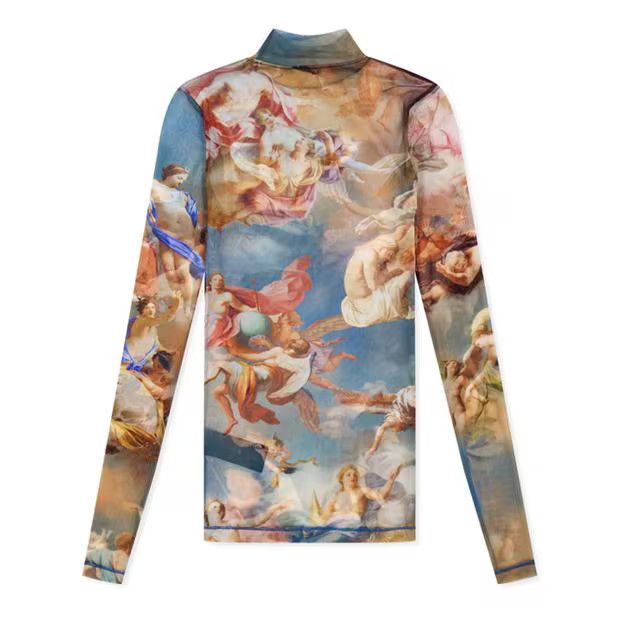 Balmain o1g2r1mq0924 Long Sleeve T-Shirts in Multicolor Size S / US 4 / IT 40 - 2 Thumbnail