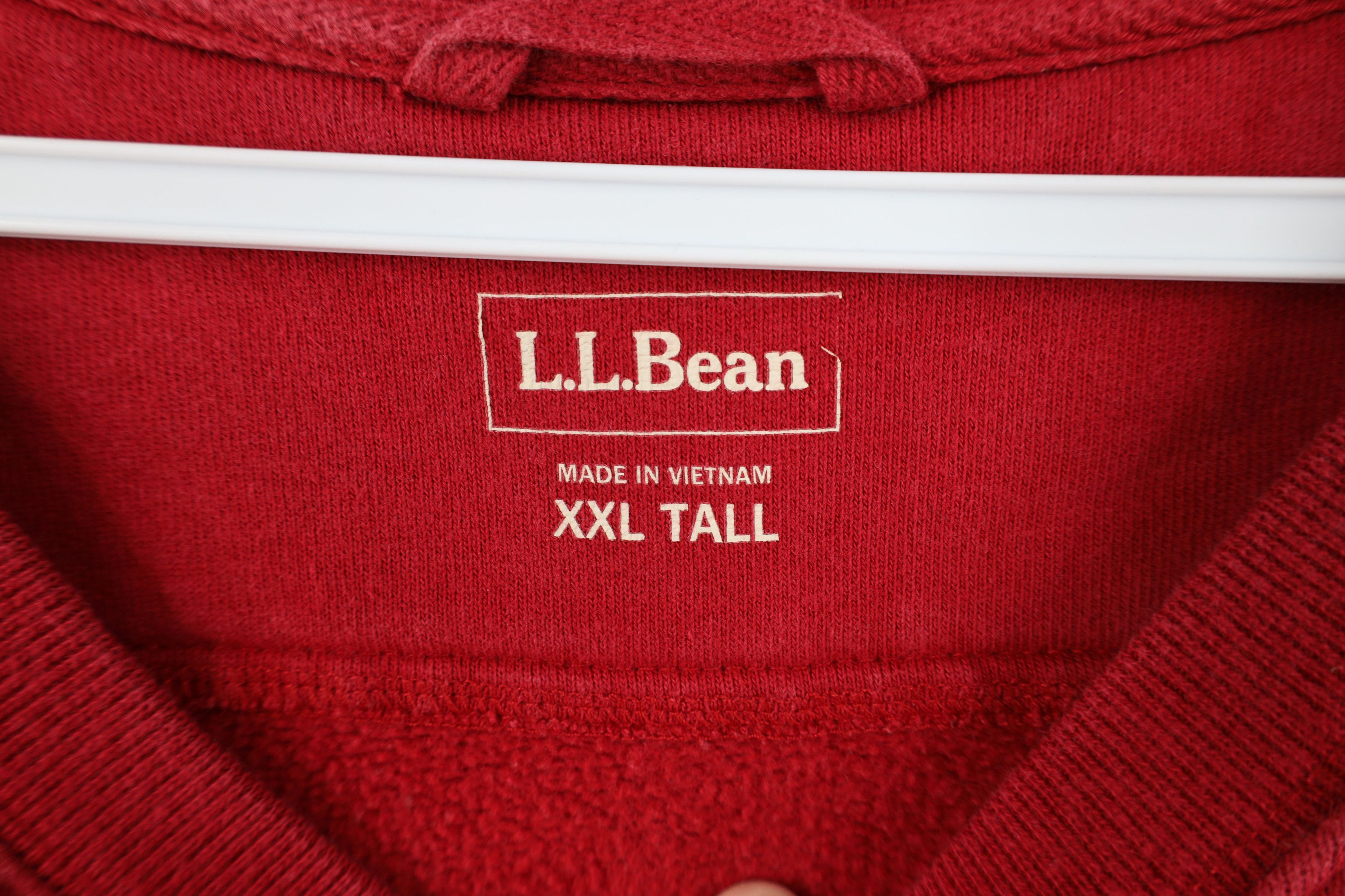L.L. Bean Vintage LL Bean Blank Heavyweight Crewneck Sweatshirt Red Size US XXL / EU 58 / 5 - 4 Thumbnail