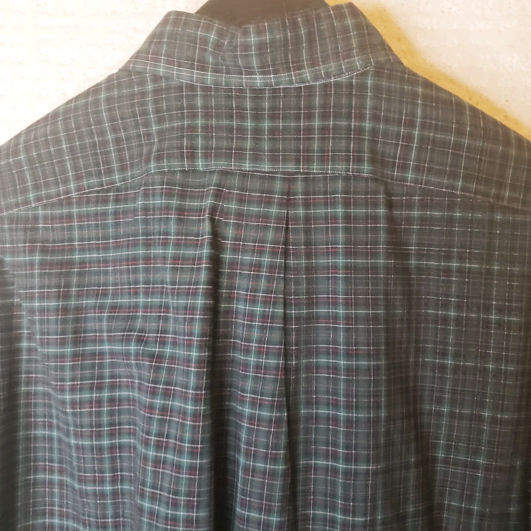 Ralph Lauren Ralph Lauren Mens M Green Plaid Button-Down Cotton Long Sleeve Shirt Classic Fit Size US M / EU 48-50 / 2 - 7 Thumbnail