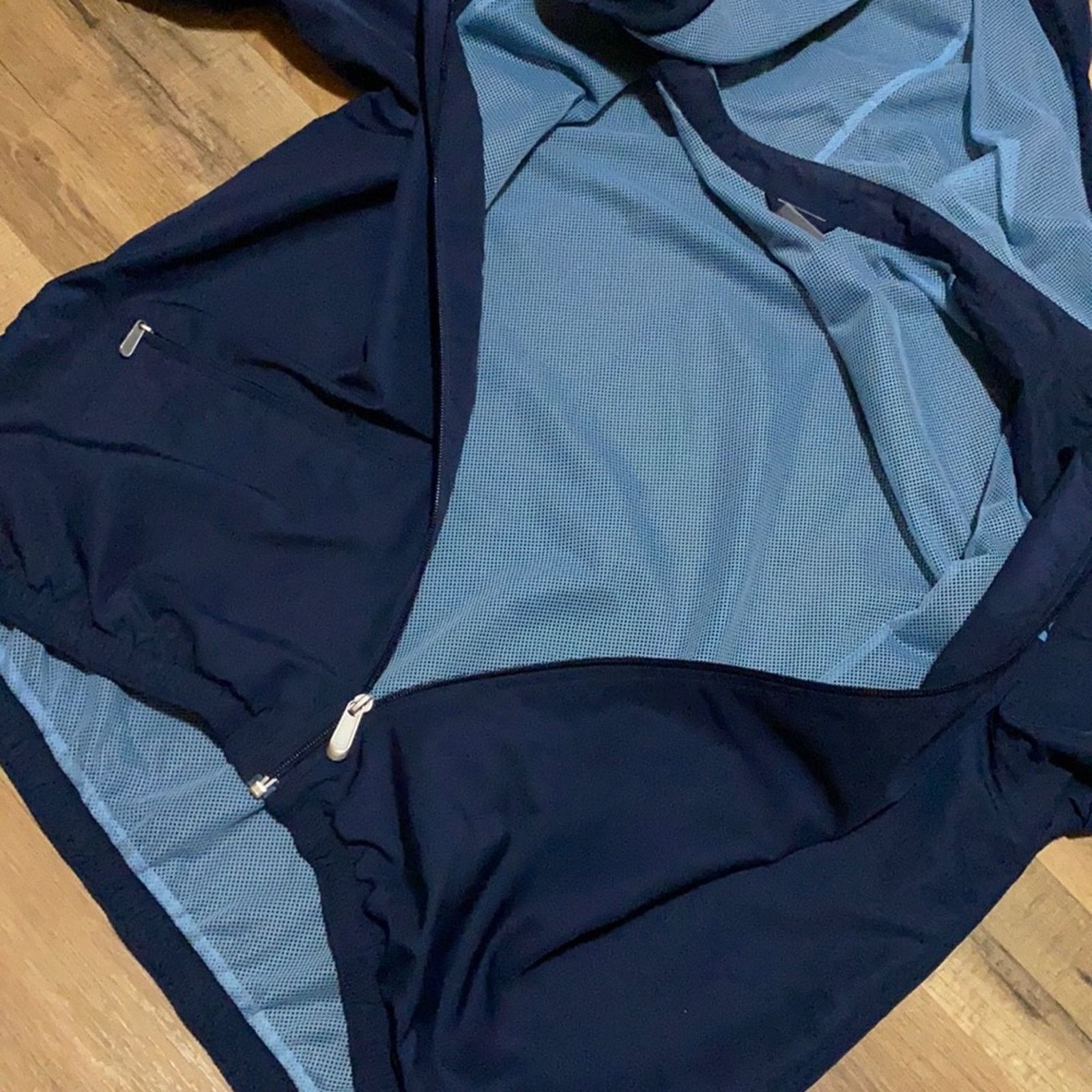 Nike Y2K Nike Zip Up Windbreaker Hoodie Size US L / EU 52-54 / 3 - 8 Thumbnail