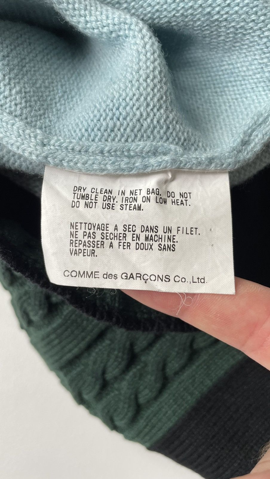 Comme des Garcons A/W 2000 Cable Knit Panelled Sweater Size US M / EU 48-50 / 2 - 12 Thumbnail
