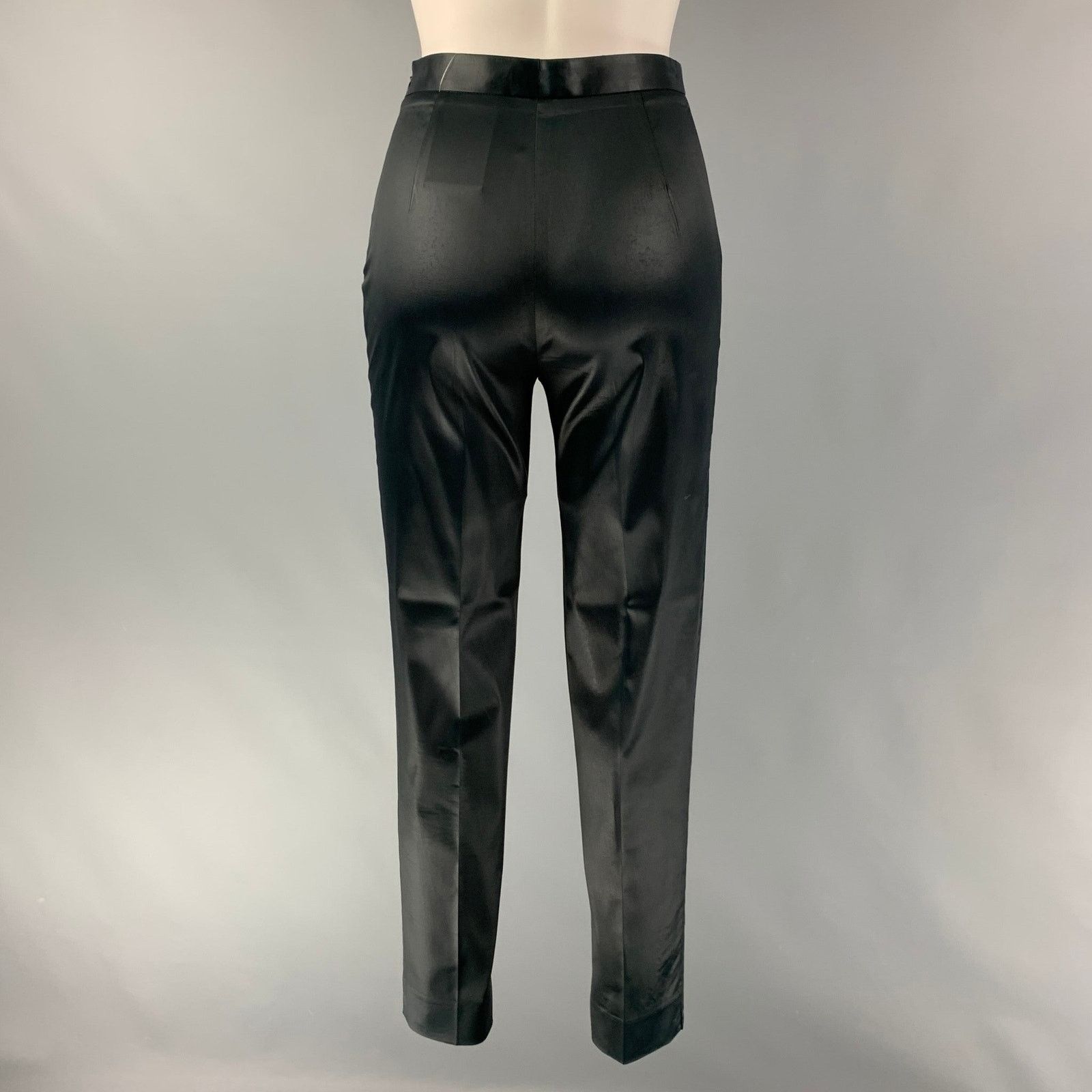 Balmain BALMAIN Size 4 Navy Acetate Blend Solid Casual Pants Size 27" / US 4 / IT 40 - 2 Thumbnail