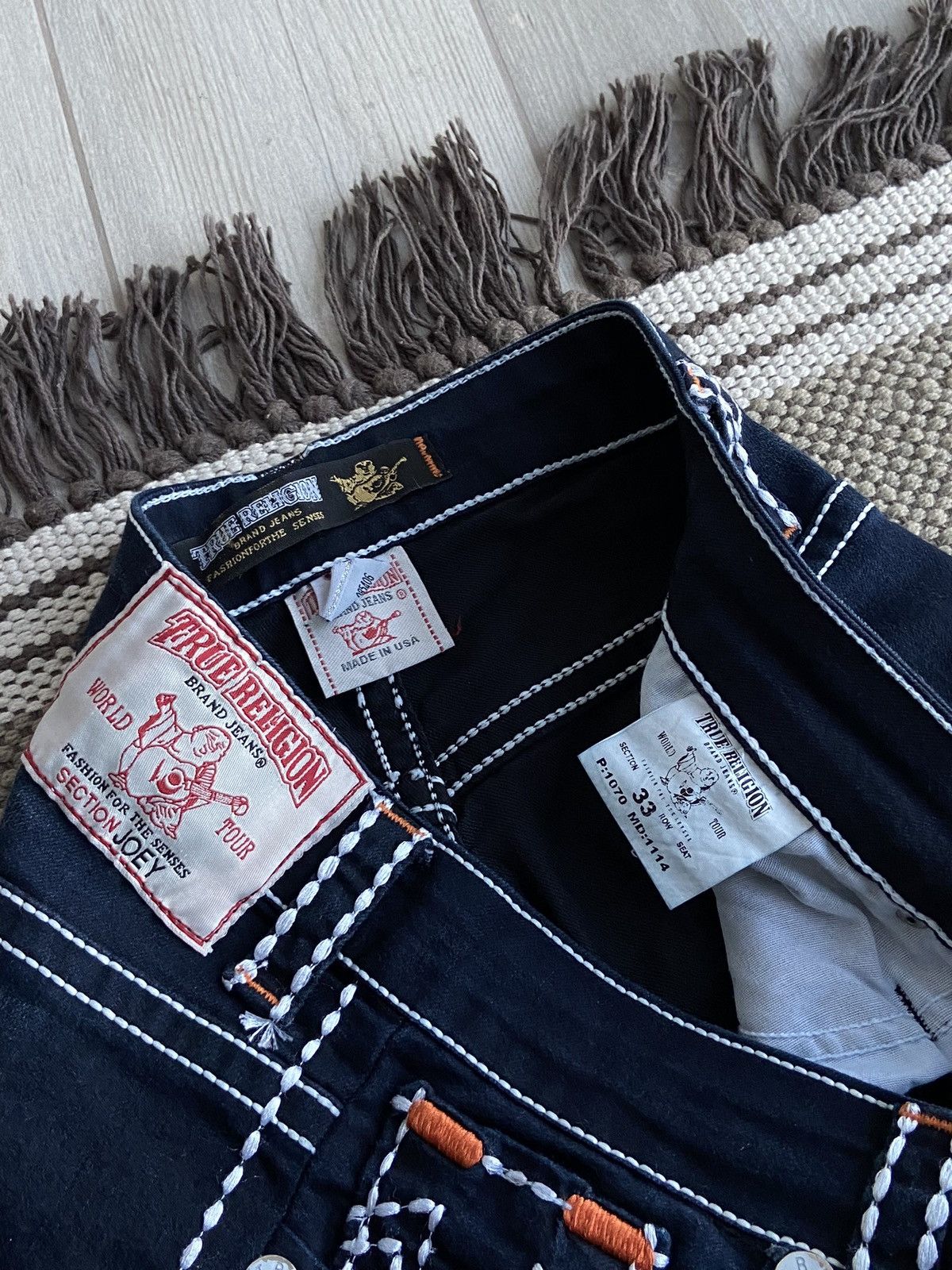 True Religion × Vintage True Religion Slim Denim Jeans Size 33" - 6 Thumbnail
