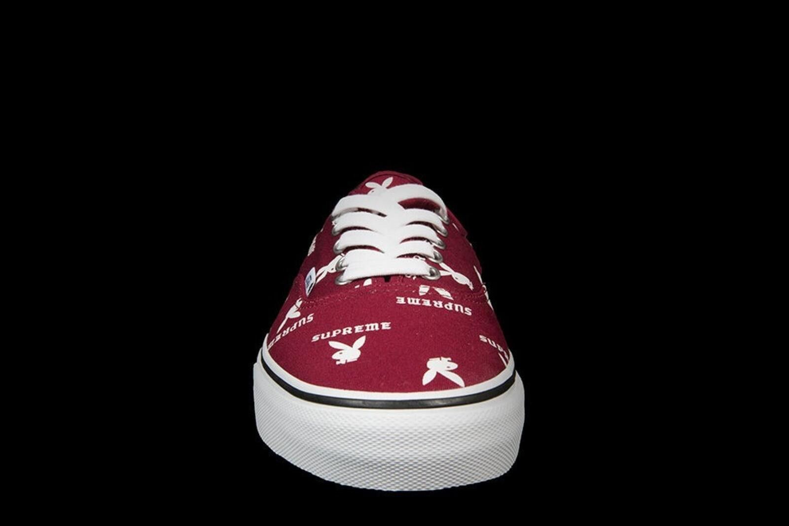 Vans 2014 VANS x Supreme Playboy Authentic Pro Burgundy Size US 11 / EU 44 - 3 Thumbnail