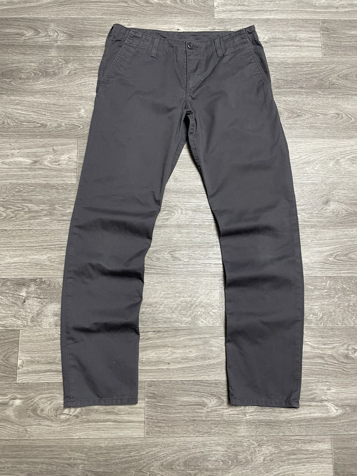 Carhartt Vintage Carhartt Gray Club Pants Leather Logo 32/32 Size US 32 / EU 48 - 2 Thumbnail