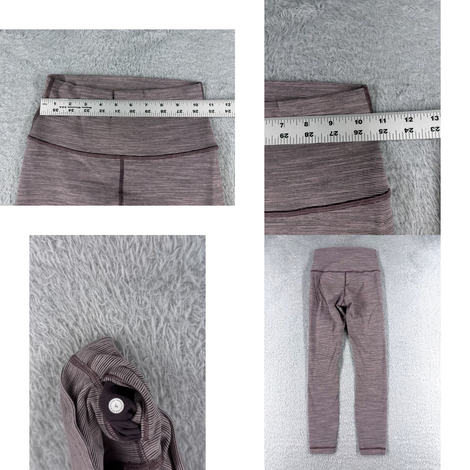 Lululemon VINTAGE Lululemon Pants Women 4 Yoga Activewear Pink 25" Wunder Under High-Rise Leggings Size 27" / US 4 / IT 40 - 8 Thumbnail