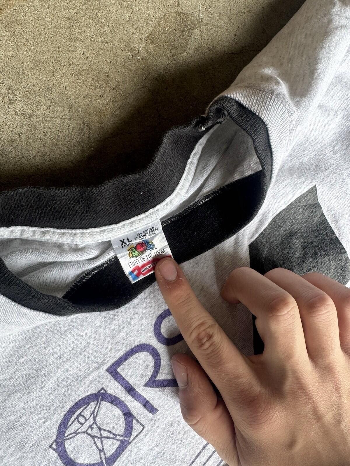 Vintage Vintage 90s ORSR Graphic Ringer T-Shirt XL Single Stitch USA Size US XL / EU 56 / 4 - 3 Thumbnail