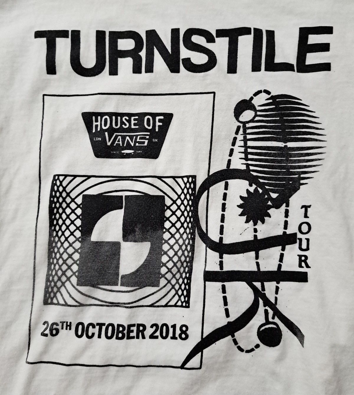 Band Tees TURNSTILE x LONDON 26.10.18 x T-Shirt Size US S / EU 44-46 / 1 - 2 Thumbnail