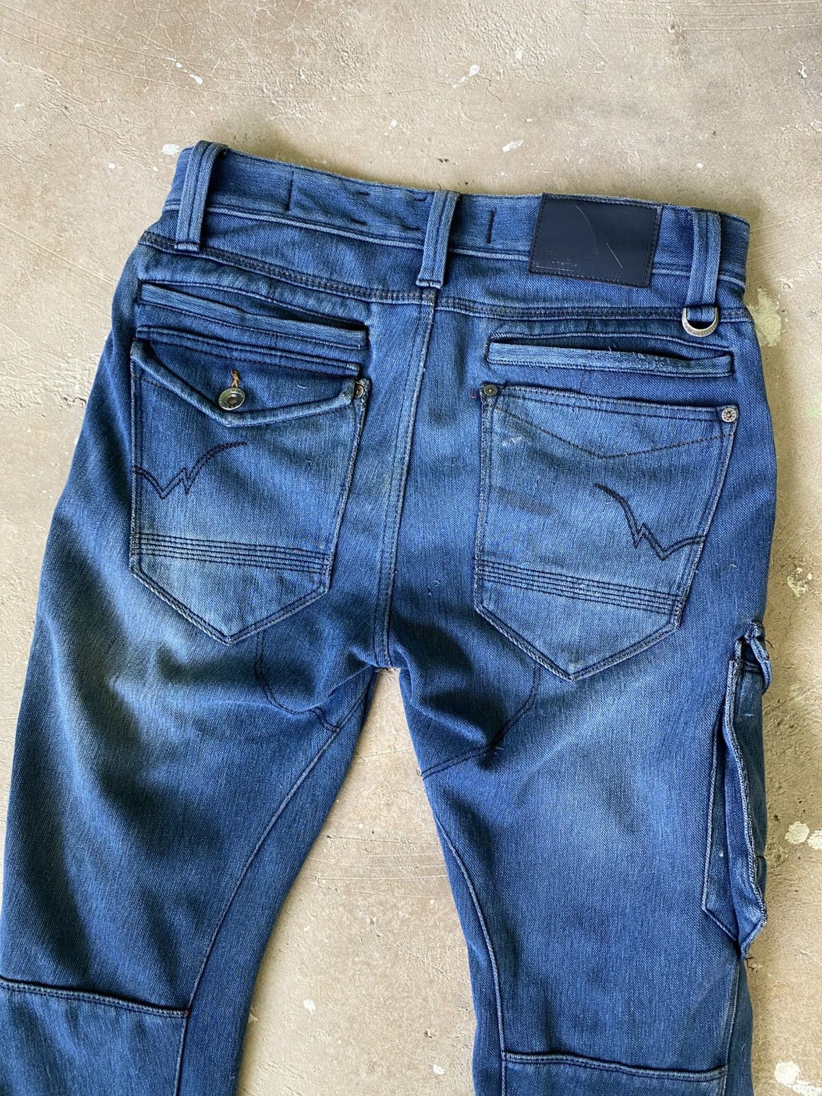 Japanese Brand FieldCore Multi Pocket 3D Workwear Denim Pants Size US 32 / EU 48 - 10 Thumbnail