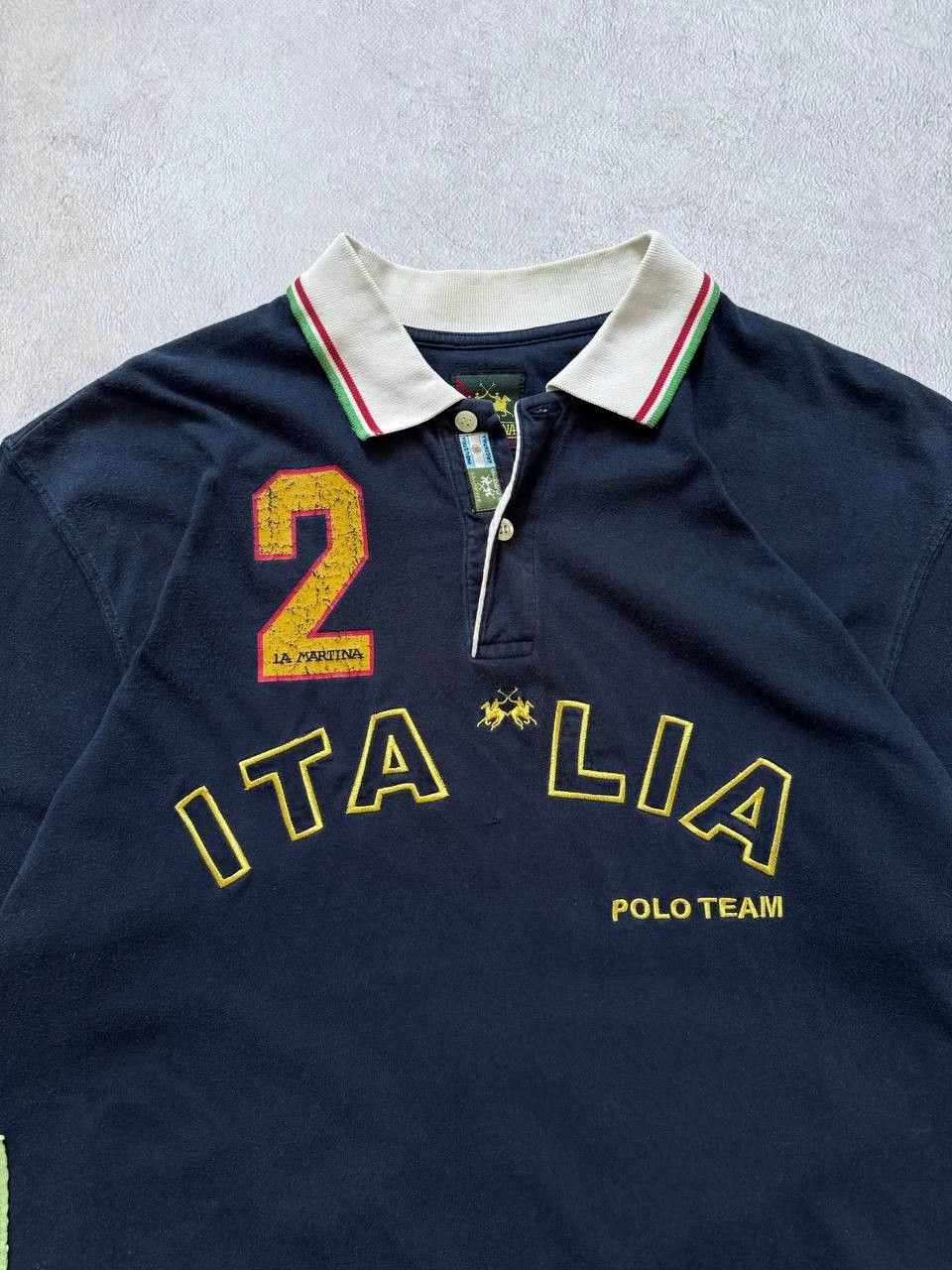 La Martina Vintage La Martina Italia Polo Team Polo T Shirt Rugby Size US XL / EU 56 / 4 - 5 Thumbnail