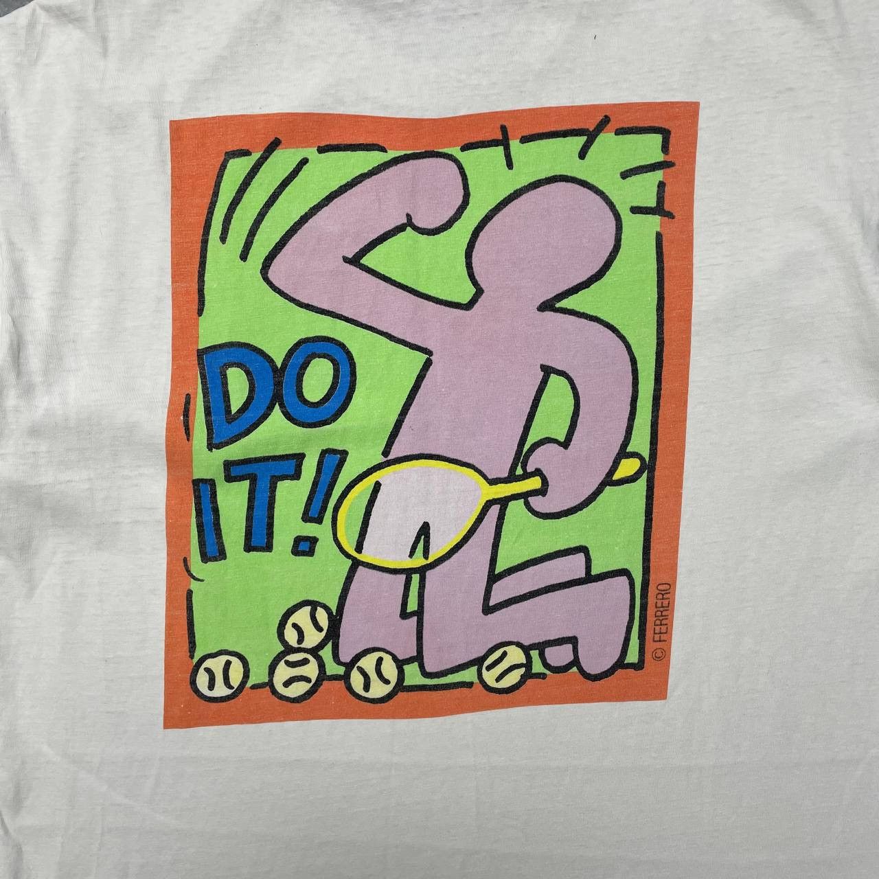 Vintage Vintage 90s Kinder Chocolate Collection Thrashed T Shirt Size US XL / EU 56 / 4 - 18 Thumbnail