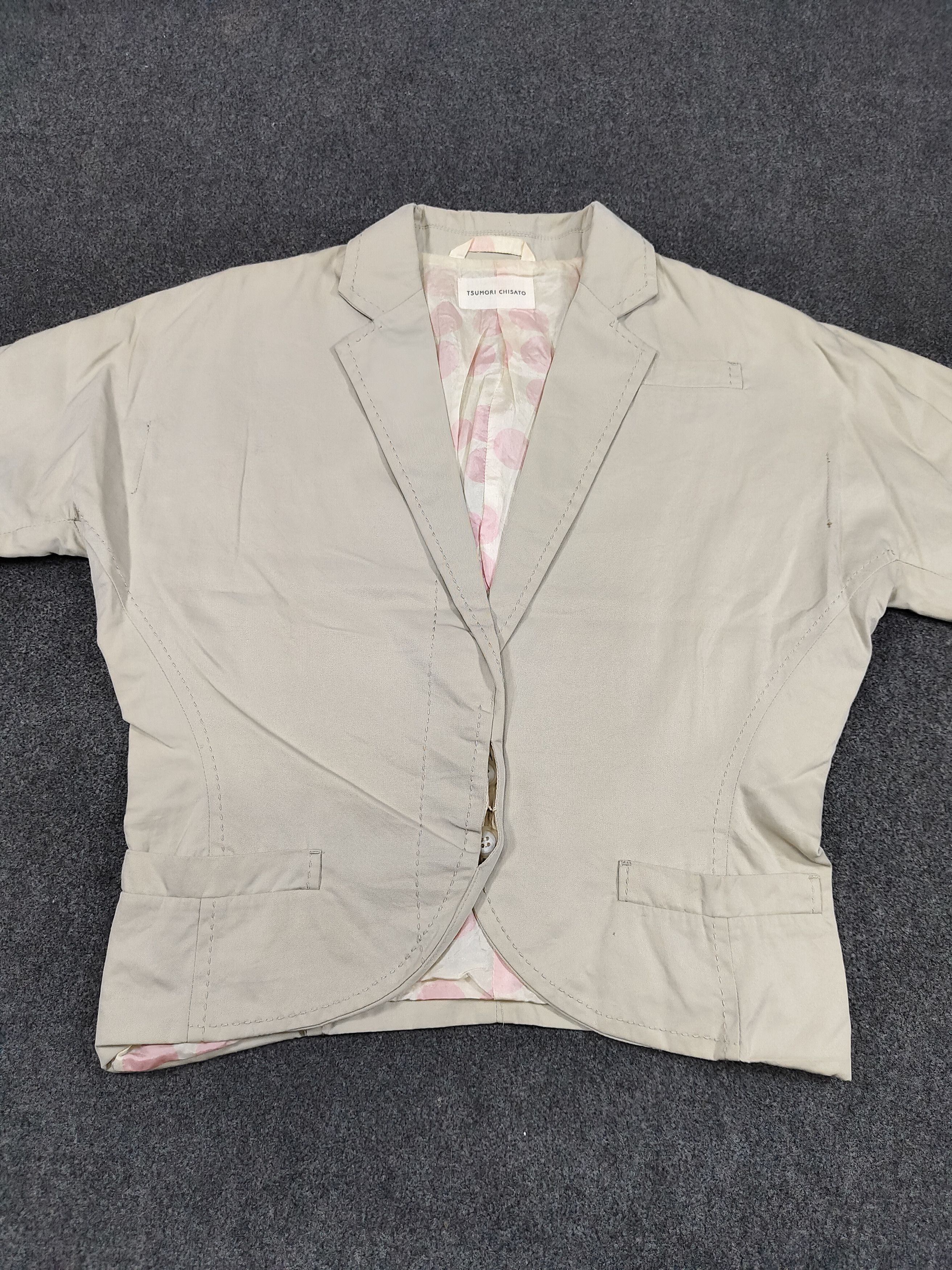 Tsumori Chisato Tsumori Chisato- Soft Decontruction Tailored Cropped Blazer Size M / US 6-8 / IT 42-44 - 7 Thumbnail
