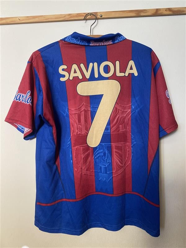 Other Vintage F.C. BARCELONA #7 SAVIOLA - 2002 - 2003 - S - UNIQUE Size US S / EU 44-46 / 1 - 1 Thumbnail