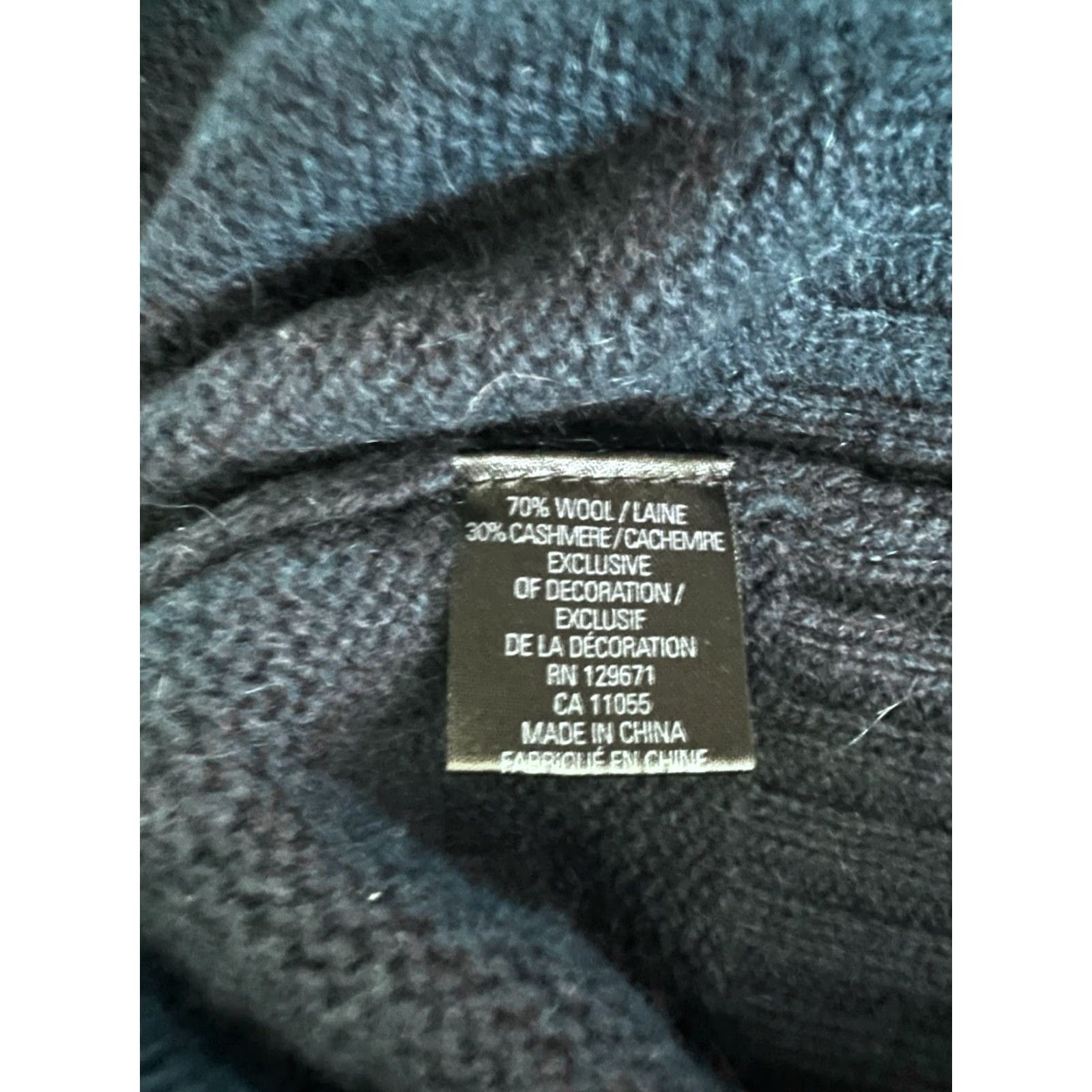 Altea Skull Cashmere Skull-Back Sweater Crew Neck Long Sleeve Wool Cashmere Blend Dark Teal Blue Size M Women Casual Vintage No Size M / US 6-8 / IT 42-44 - 6 Thumbnail