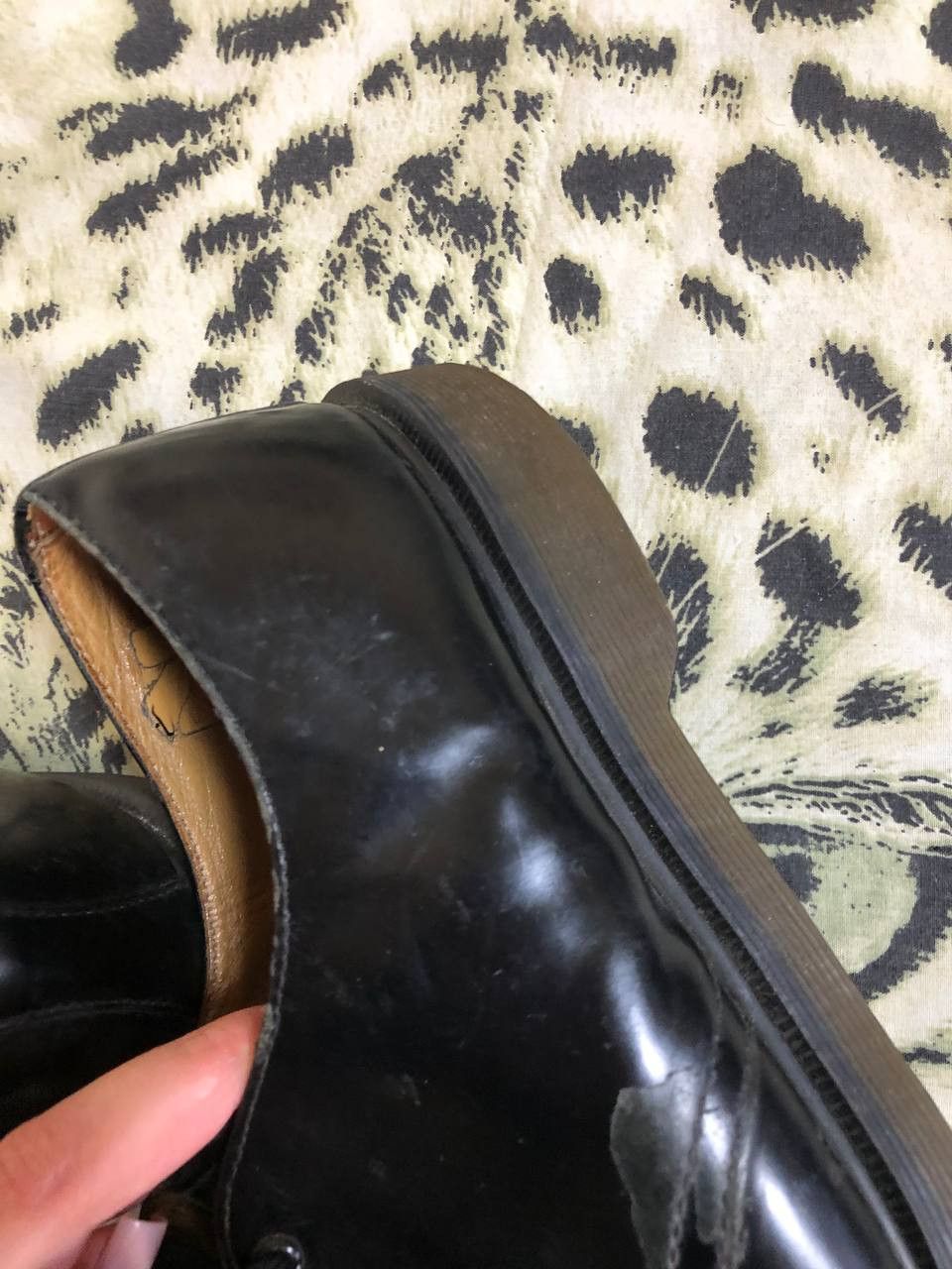 Dr. Martens Dr Martens Black Leather Derby Lace Up Work Smart Shoes Size US 12 / EU 45 - 11 Thumbnail