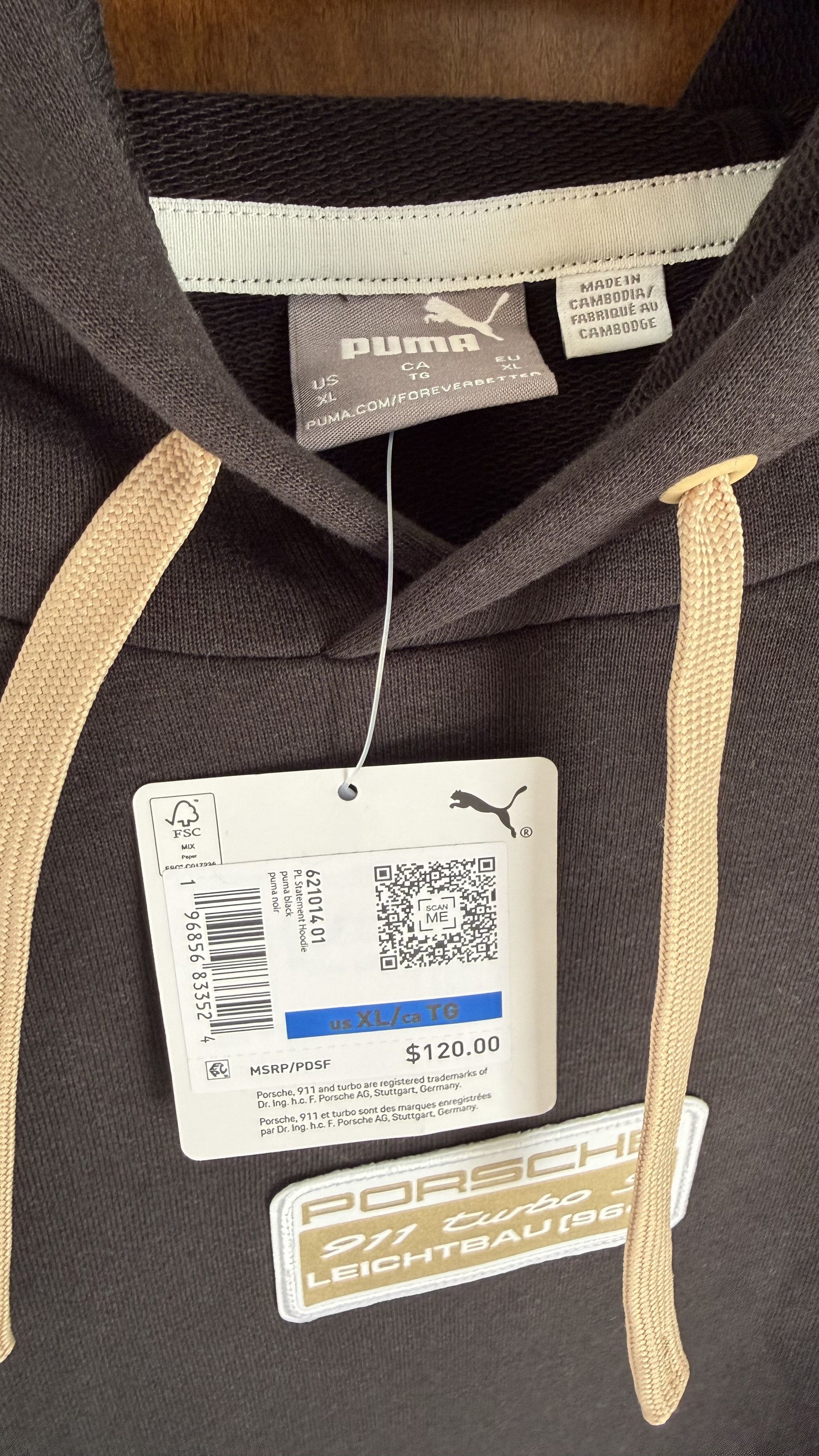 Porsche Design Puma x Porsche 911 Turbo S Leichtbau Hoodie XL Size US XL / EU 56 / 4 - 3 Thumbnail